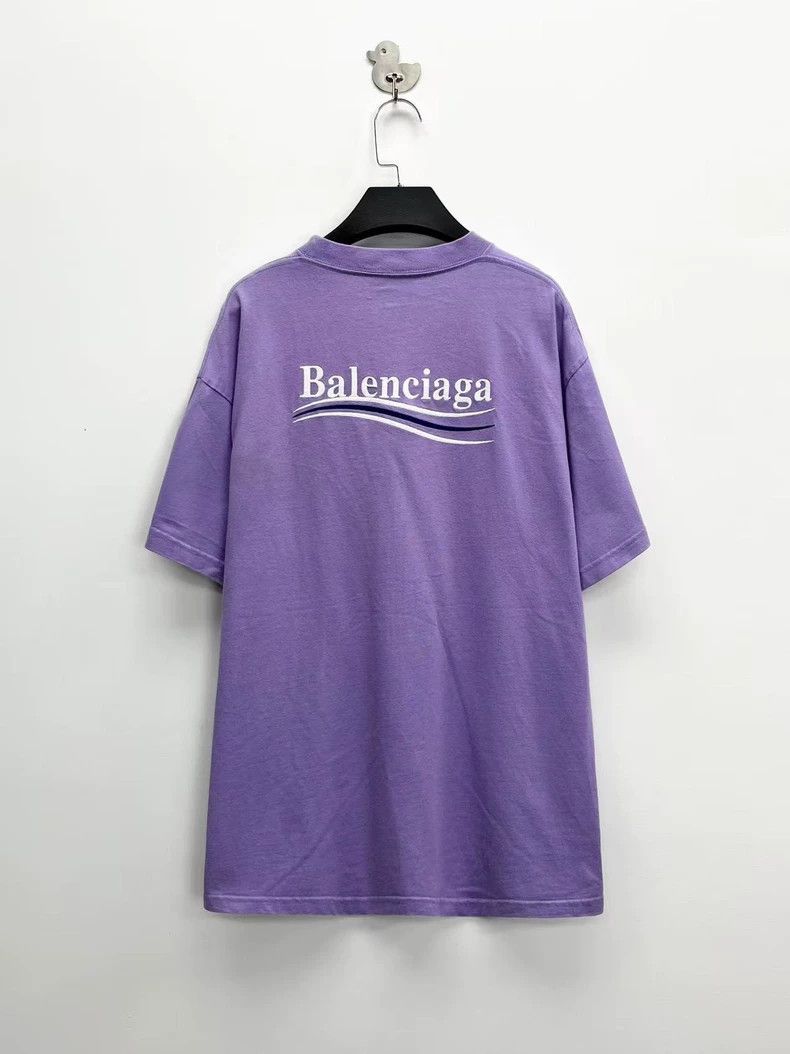 Balenciaga Balenciaga Taro purple embroidered waves cola logo short s Size US XS / EU 42 / 0 - 2 Thumbnail