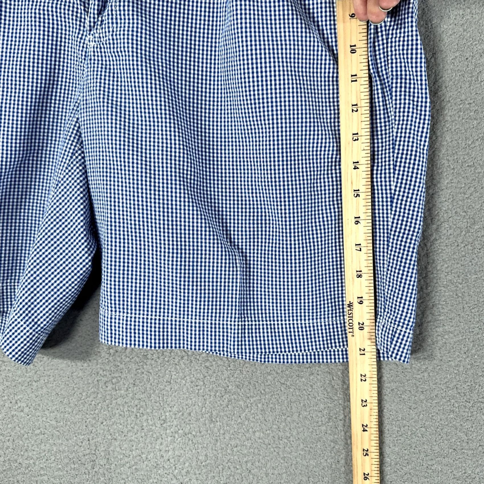 Polo Ralph Lauren Polo Ralph Lauren Vintage Bermuda Shorts Mens 36 Blue Pleated Golf Seersucker Check 9” Shorts Size US S / EU 44-46 / 1 - 6 Thumbnail