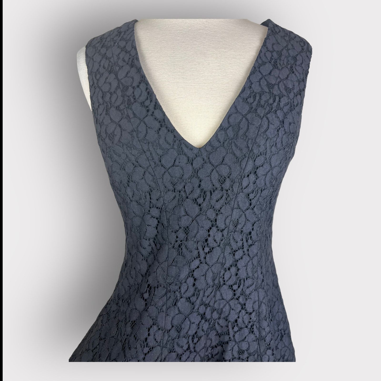 Derek Lam 10 Crosby 10 Crosby Derek Lam | Black Lace A-line Mini Dress | 4 Size S / US 4 / IT 40 - 9 Thumbnail