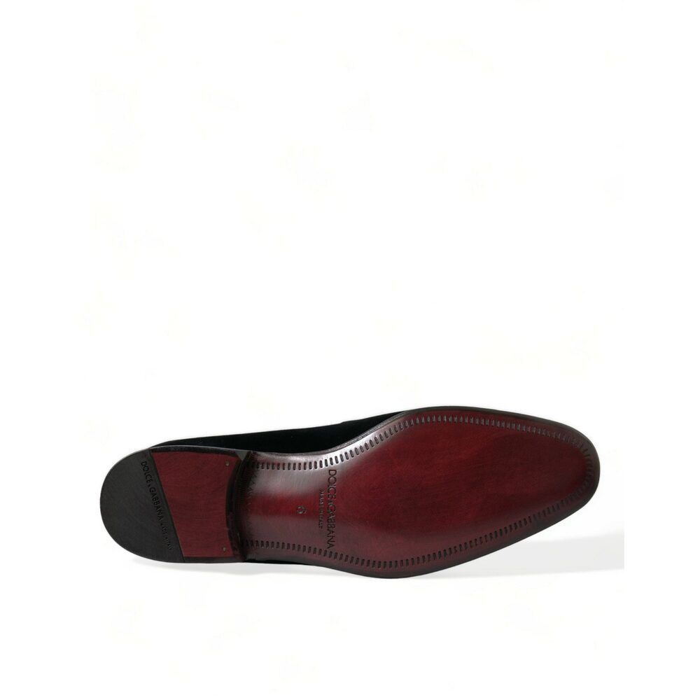 Dolce & Gabbana Dolce & Gabbana Elegant Black Velvet Loafers - Men's Luxury Size US 7 / EU 40 - 6 Thumbnail