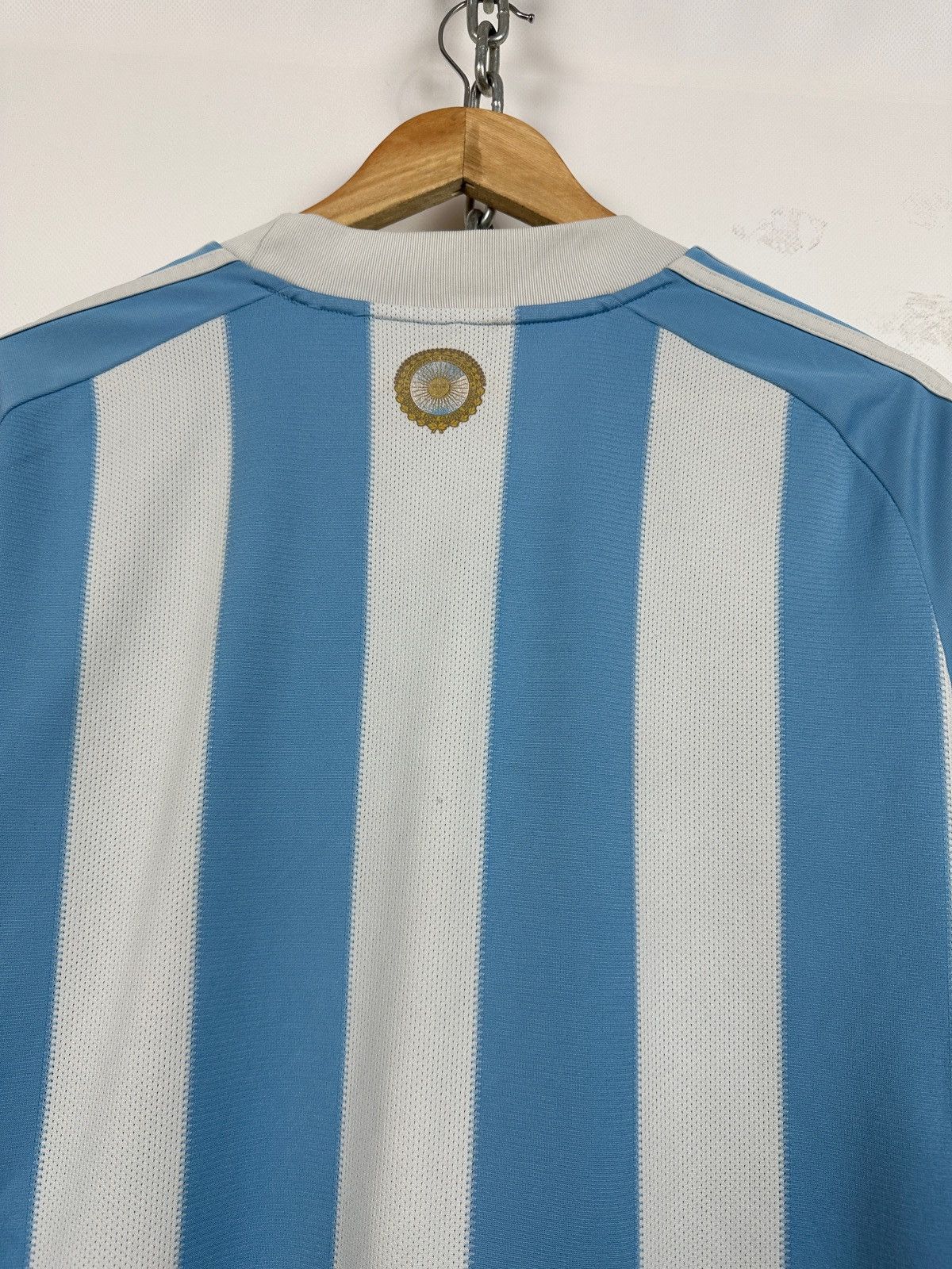 Adidas 2008 Adidas Argentina National Team Vintage Soccer Jersey Size US L / EU 52-54 / 3 - 13 Thumbnail