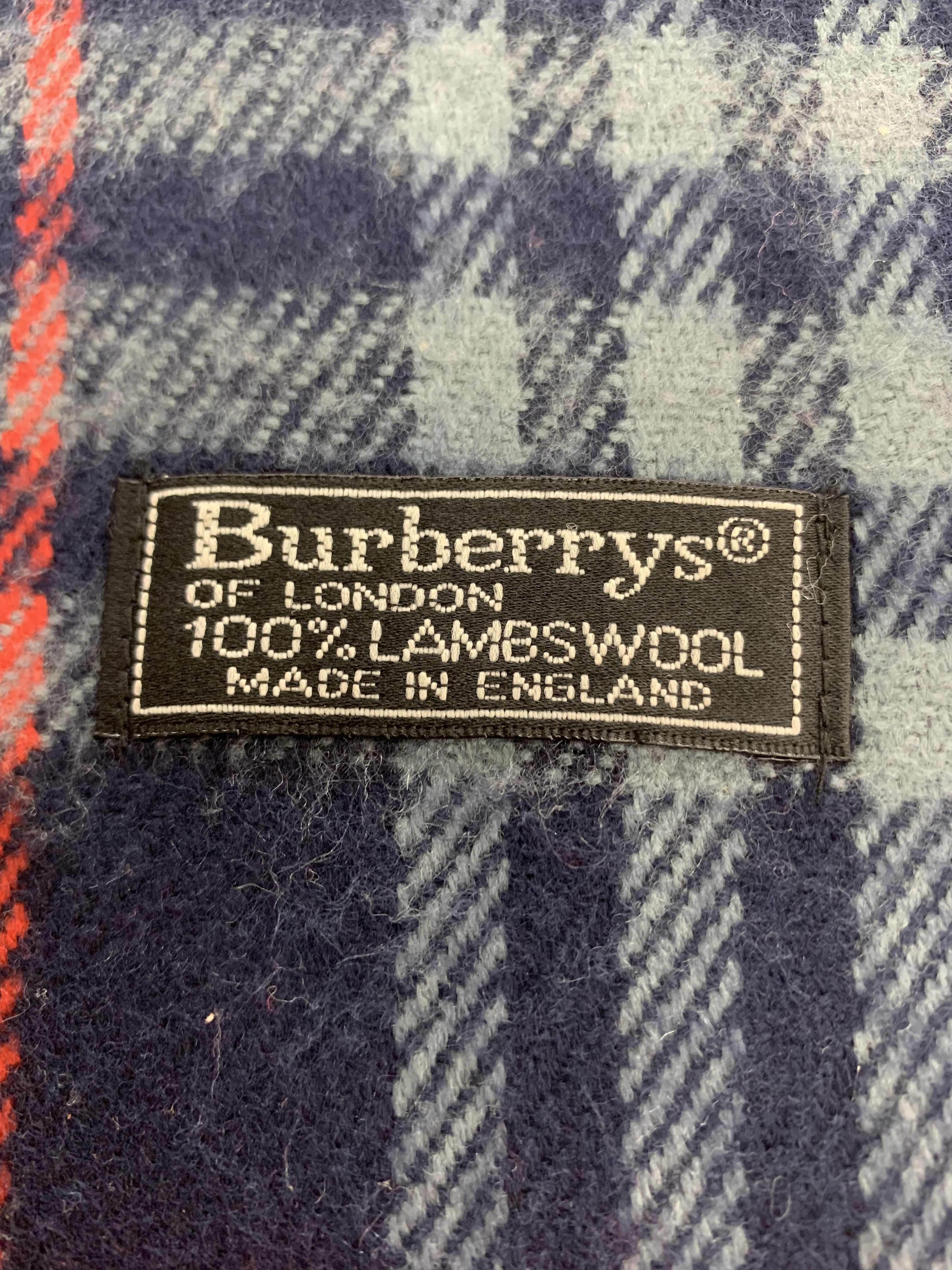 Burberry Vintage Burberrys Scarf Wool Muffler Neck Wrap BL3165 Size ONE SIZE - 4 Thumbnail