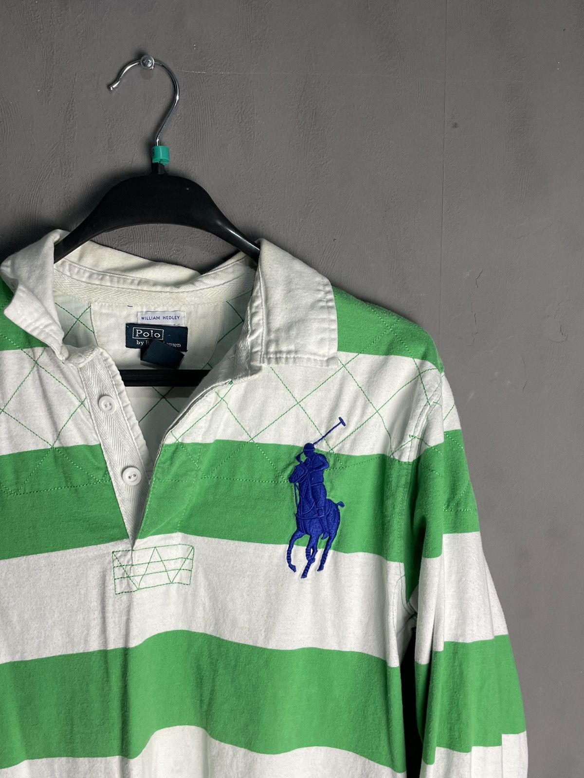 Polo Ralph Lauren Polo Ralph Lauren Vintage Stripped Rugby Long Sleeve Size US M / EU 48-50 / 2 - 2 Thumbnail