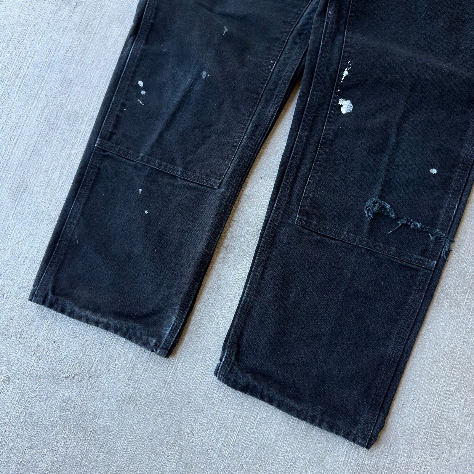 Carhartt × Vintage Carhartt black double knee work wear carpenter pants Size US 32 / EU 48 - 3 Thumbnail