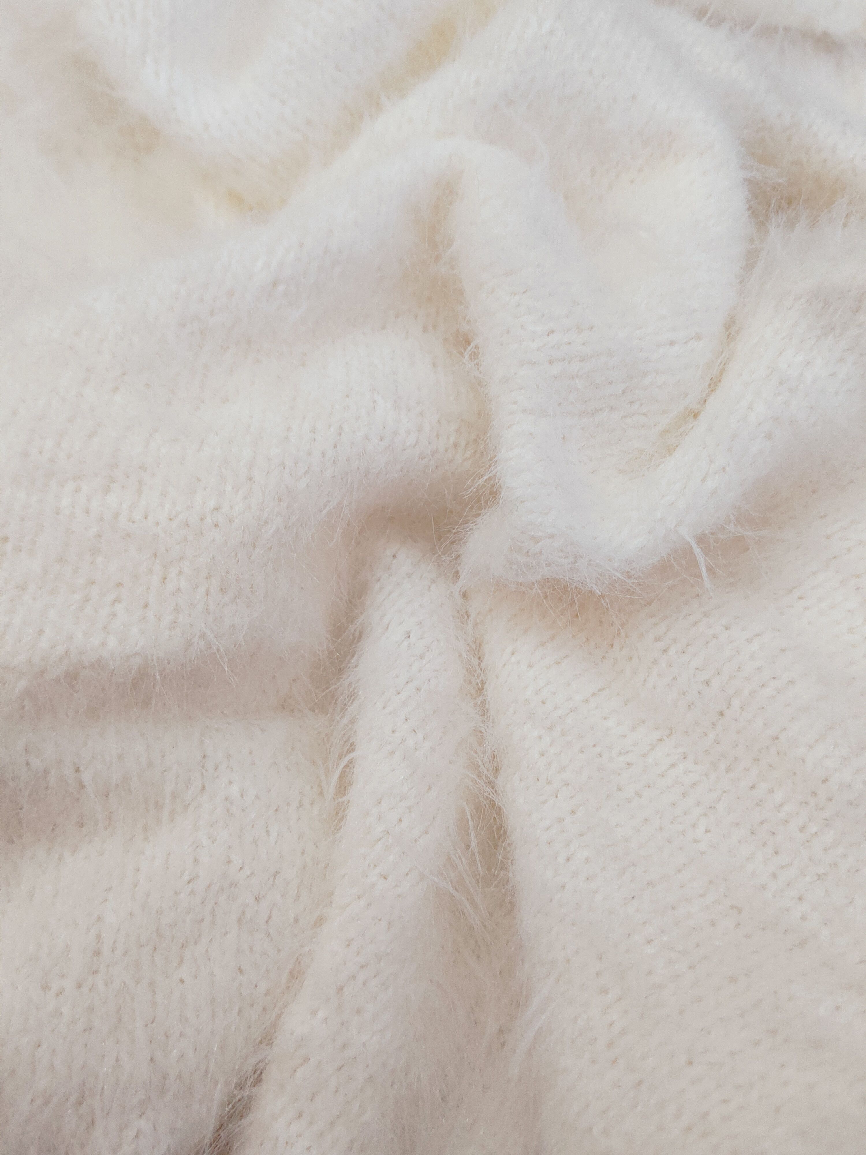 Japanese Brand × Vintage Vintage 💥 Khalita White Fur Mohair Knitwear Size M / US 6-8 / IT 42-44 - 10 Thumbnail