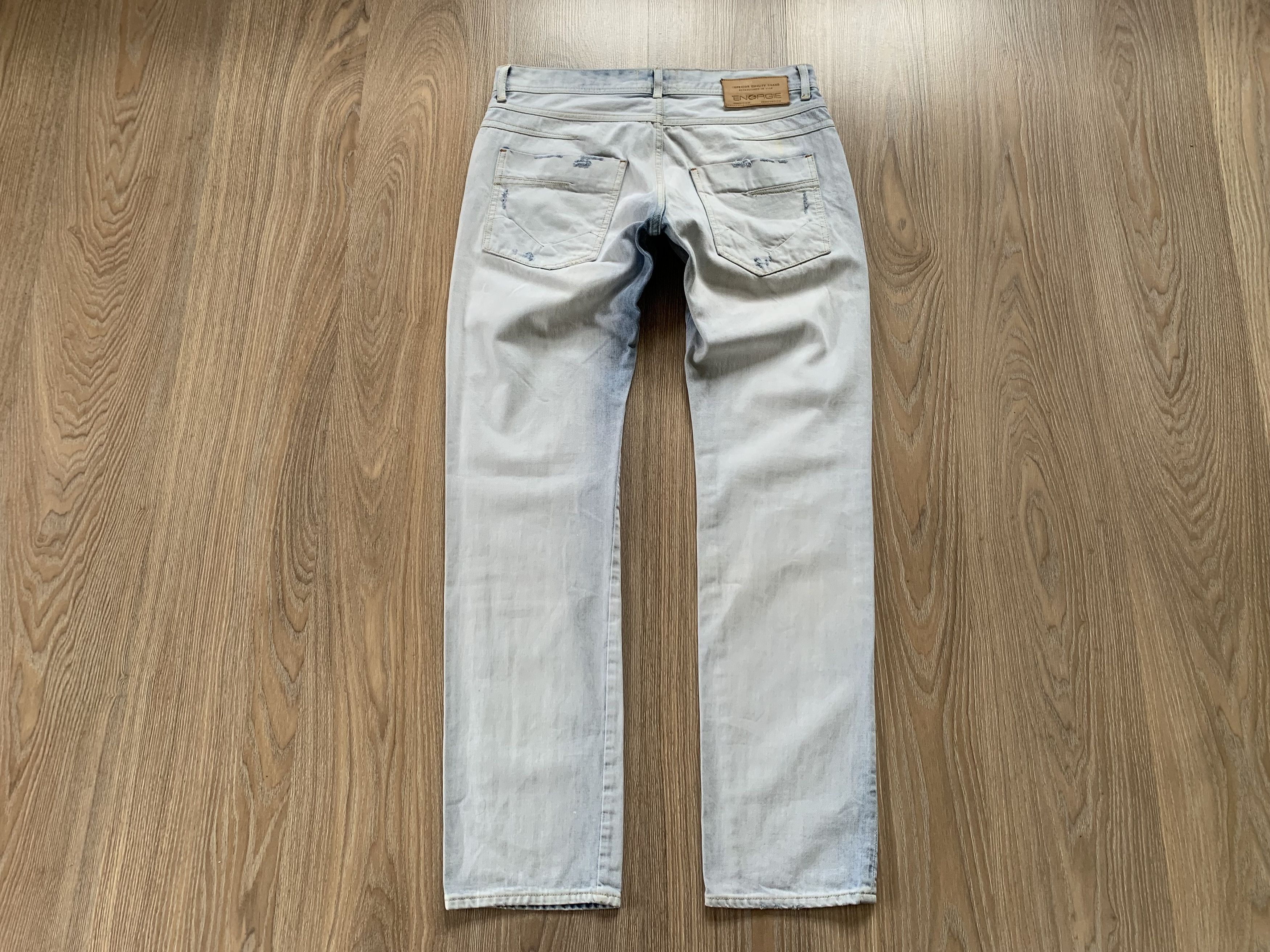 Energie Energie Patrick Distressed Light Blue Jeans Size US 33 - 3 Thumbnail