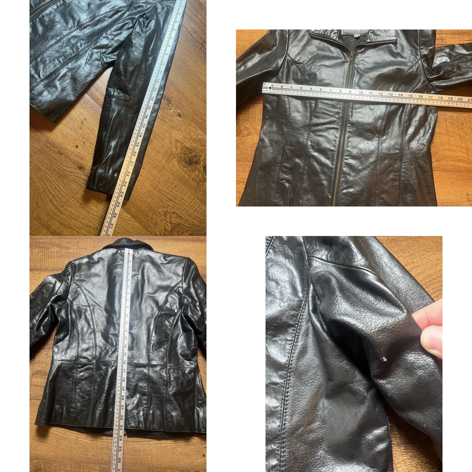 Vintage VINTAGE Wilsons Leather Jacket Womens Leather Cafe Racer Motorcycle Size Small Black Jacket Size S / US 4 / IT 40 - 8 Thumbnail