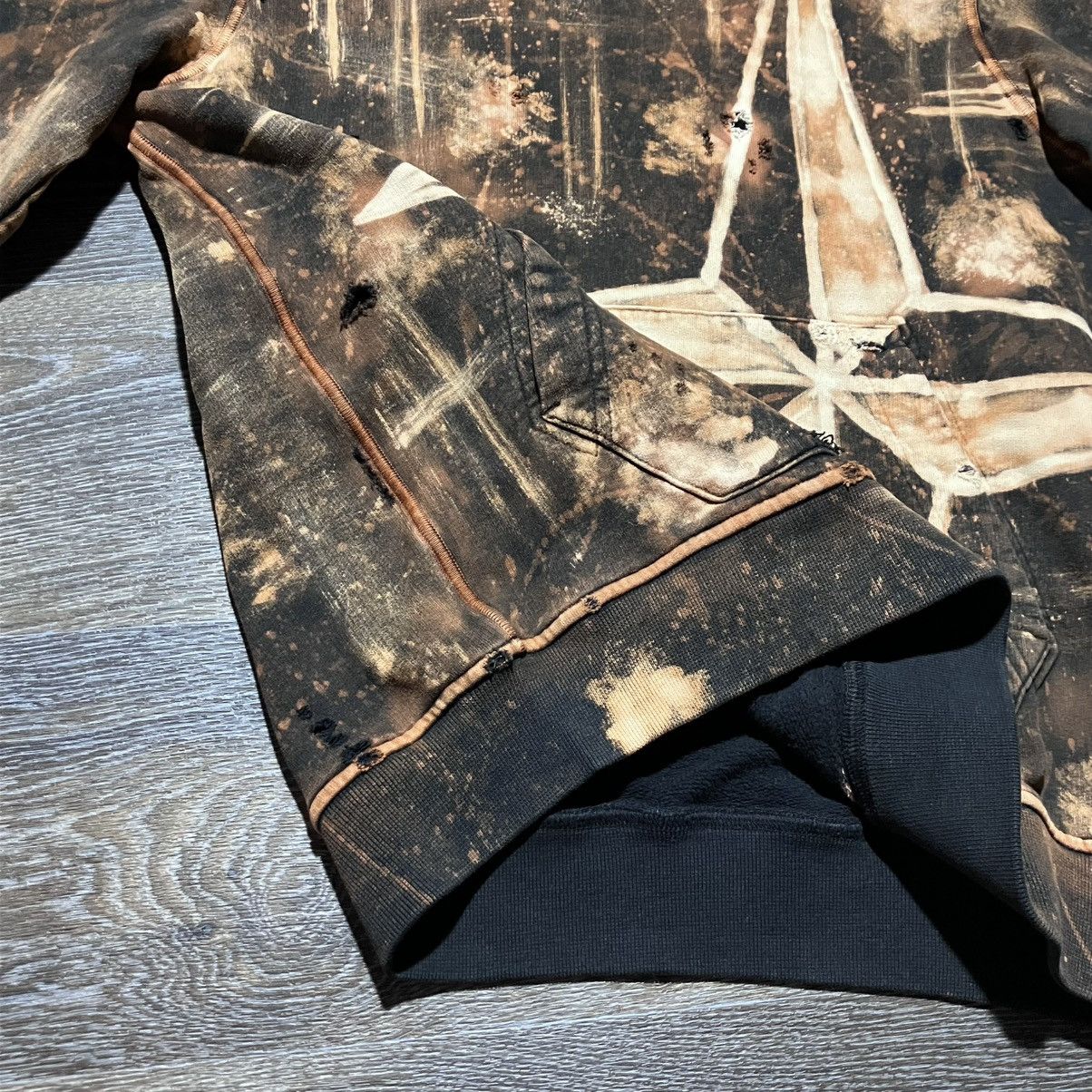 Stone Island Custom🔥 STONE ISLAND Junior Wind Rose Logo Distressed Hoodie Size US S / EU 44-46 / 1 - 10 Thumbnail