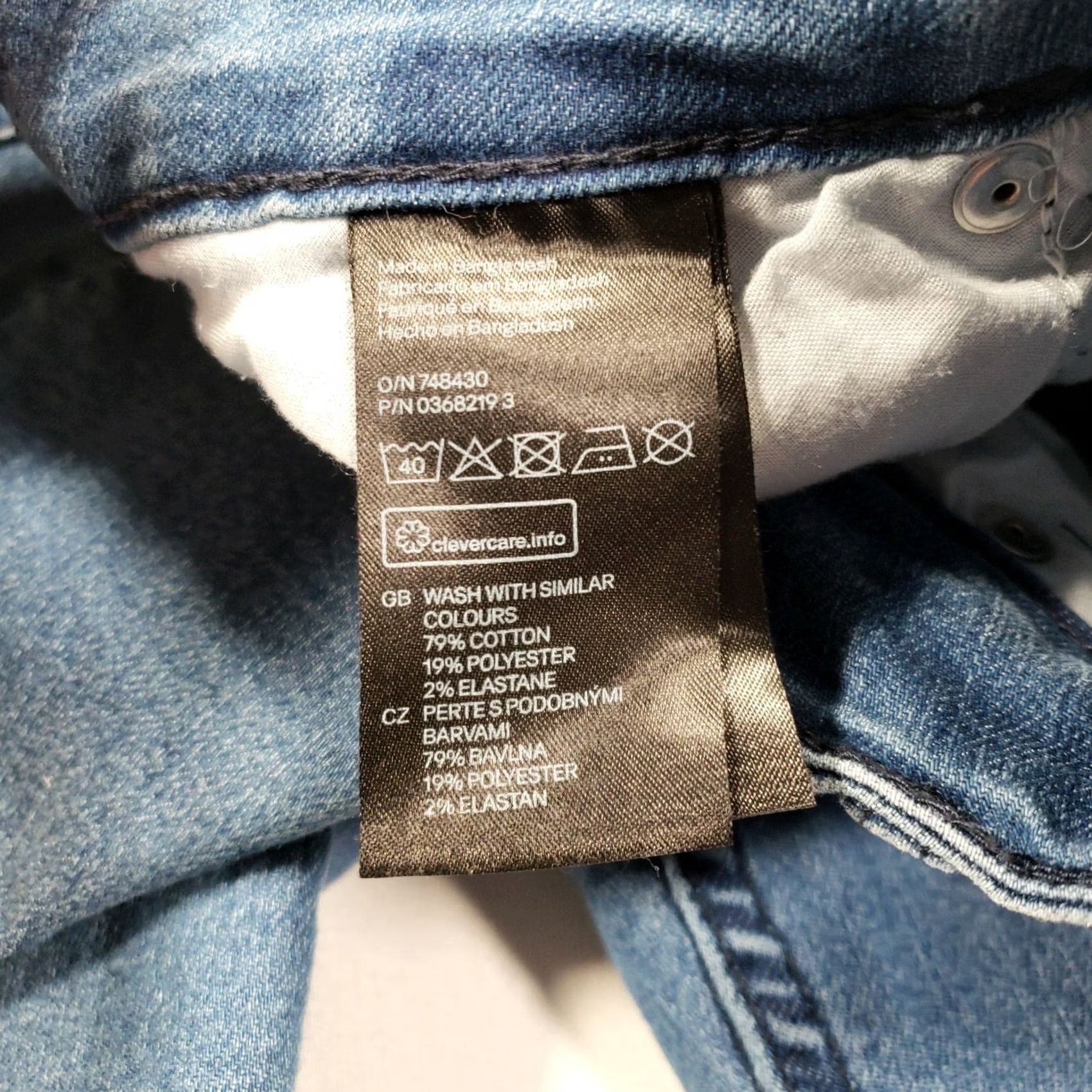 H&M H&M Jeans Womens 6 Mid-Rise Straight 5-Pocket Rinse Wash Blue Denim Size 28" / US 6 / IT 42 - 4 Thumbnail