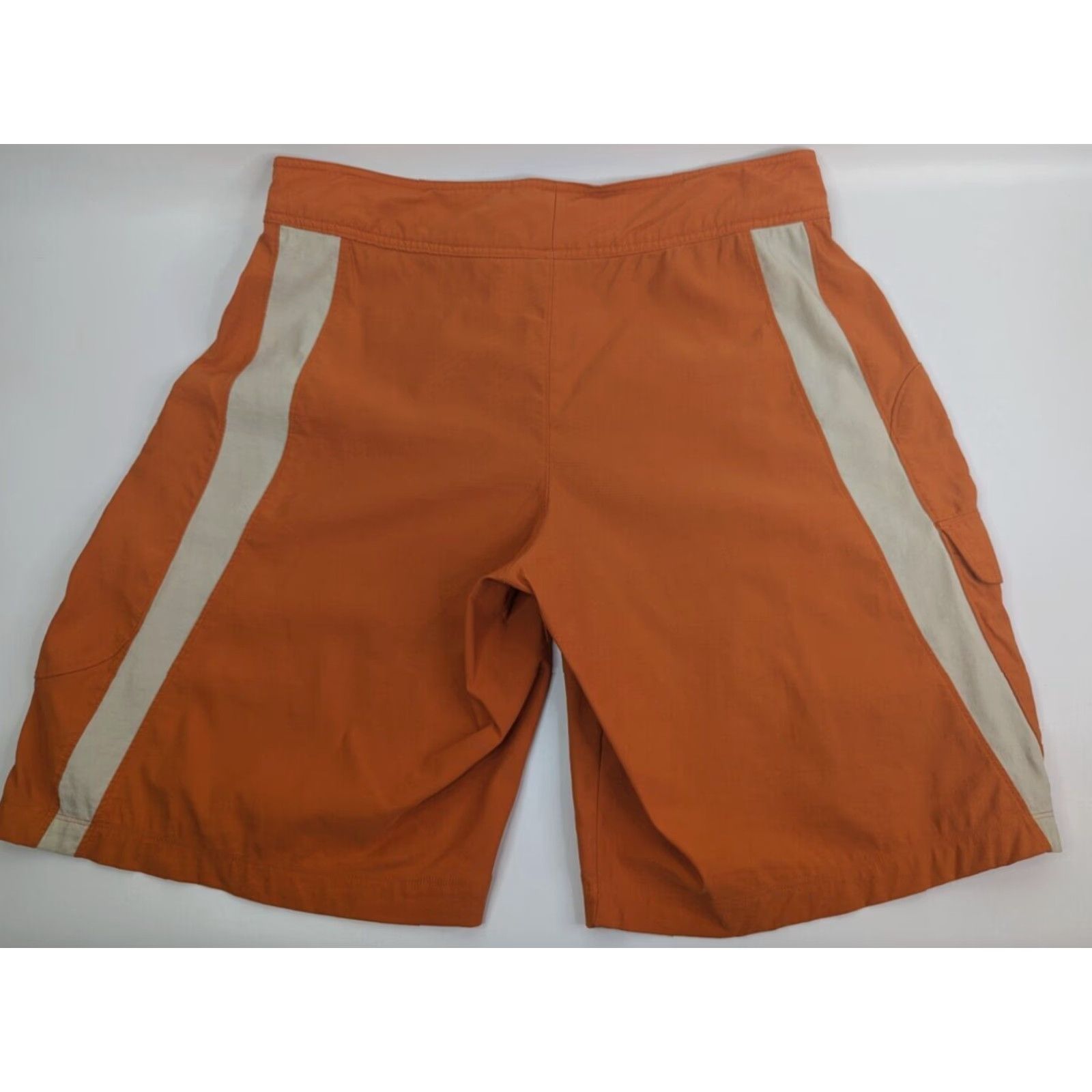 Nike NIKE Swim Trunks Bottom Mens Orange Beige Nylon 36 Beach Y2K Drawstring Size US 36 / EU 52 - 2 Thumbnail