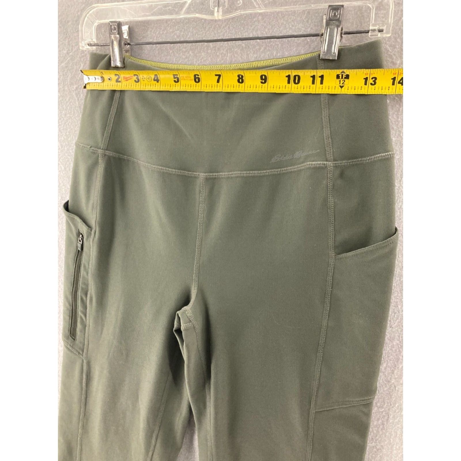Eddie Bauer Eddie Bauer Yoga Pants Womens Slim Cotton Blend Green Yoga Slimming Beach Activewear Pants Size 28" / US 6 / IT 42 - 2 Thumbnail