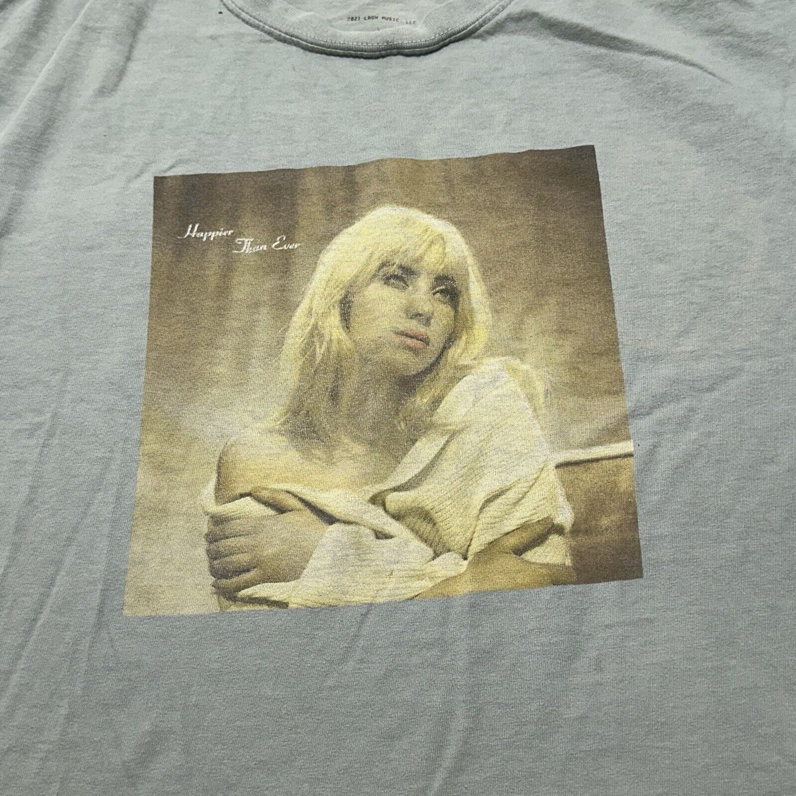Other Billie Eilish Large 2021 Happier Than Ever Graphic T Shirt Size US L / EU 52-54 / 3 - 3 Thumbnail
