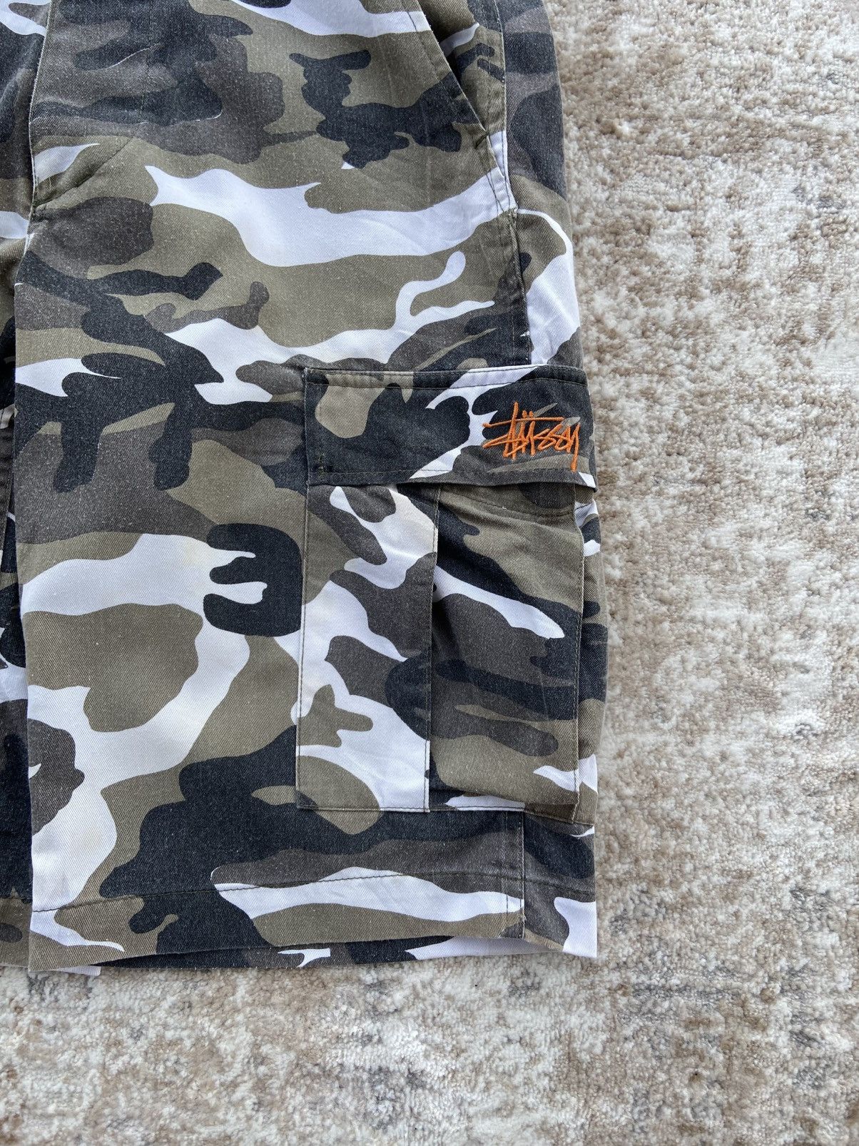Stussy Vintage Stussy Jorts Woodland Camo Cargo Pants Size US 32 / EU 48 - 2 Thumbnail