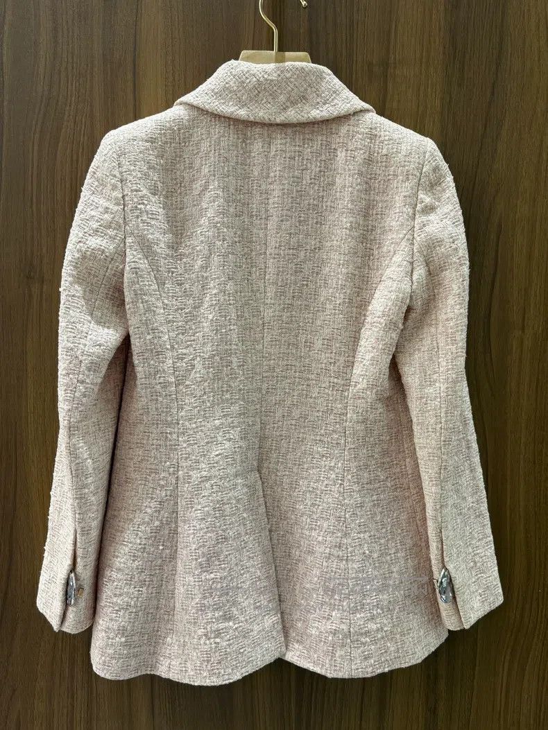 Chanel Chanel Pink knitted suit jacket Size XS / US 0-2 / IT 36-38 - 2 Thumbnail