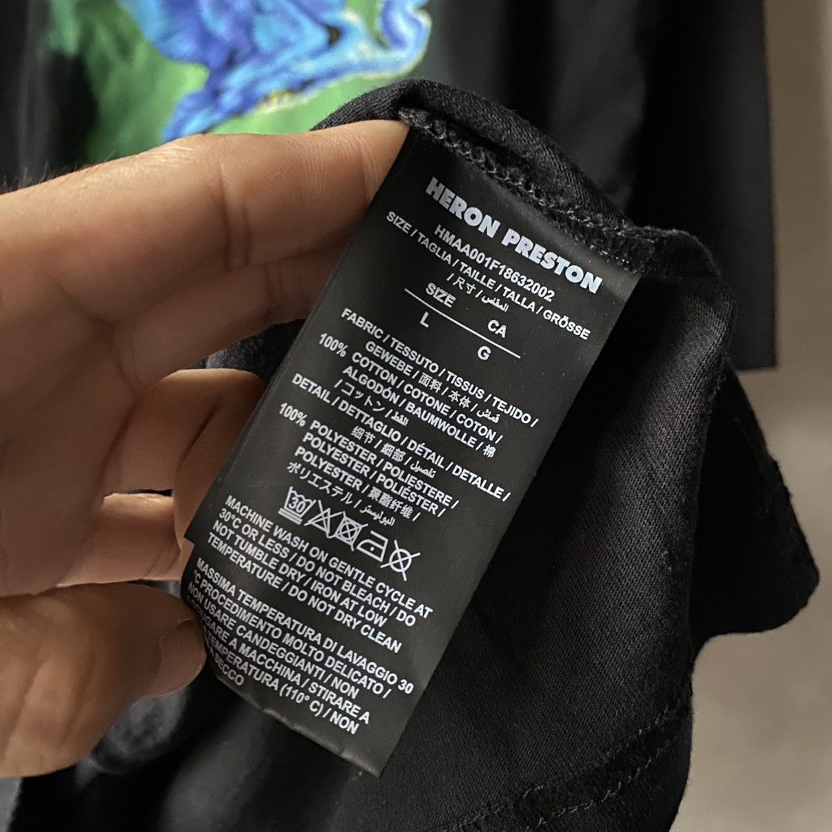 Heron Preston Bird Logo Oversized Tee Size US L / EU 52-54 / 3 - 7 Thumbnail
