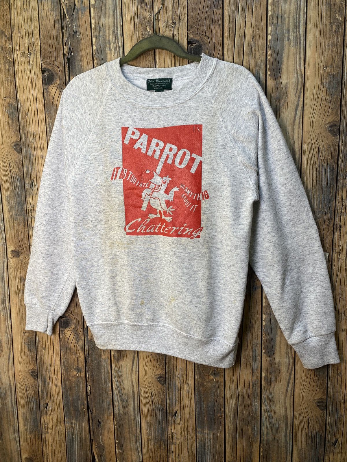 Alexander Julian × Vintage Vintage pearl parrot chattering crewneck sweatshirt Size US S / EU 44-46 / 1 - 1 Thumbnail