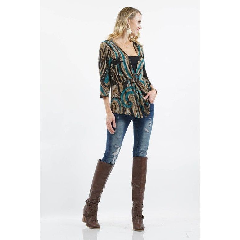 Other Buckle detailed two-layer Teal/Brown Small Size S / US 4 / IT 40 - 1 Thumbnail