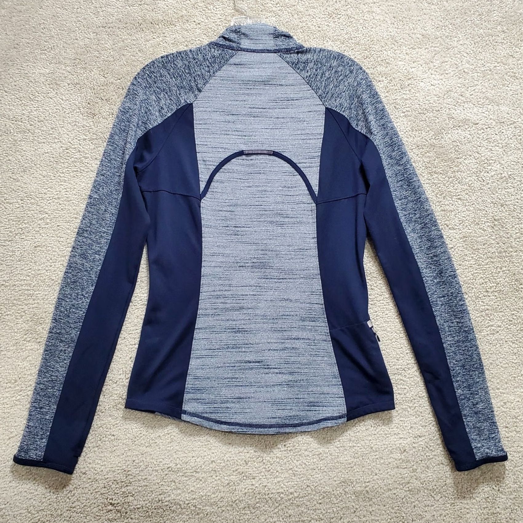 Athleta Athleta Snowscape Jacket Women's Small Blue Polyester Stretch Half Zip Mock Neck Jacket Size S / US 4 / IT 40 - 2 Thumbnail