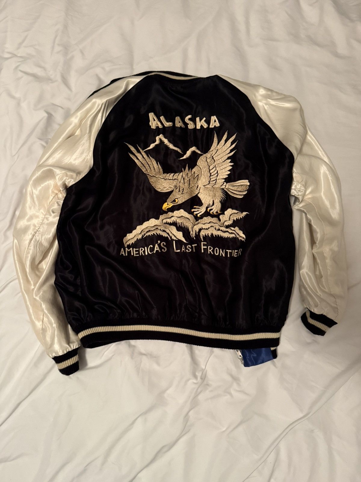 Toyo Enterprises Tailor Toyo Acetate Sukajan “Alaska Eagle/Moose” Jacket Size US XL / EU 56 / 4 - 1 Thumbnail