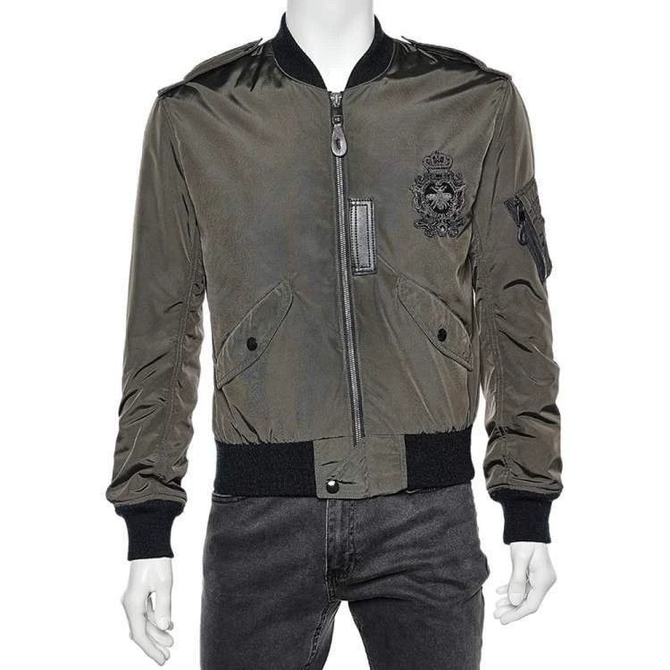Dolce & Gabbana Green Embroidered er Jacket Size M Size US XXS / EU 40 - 9 Thumbnail