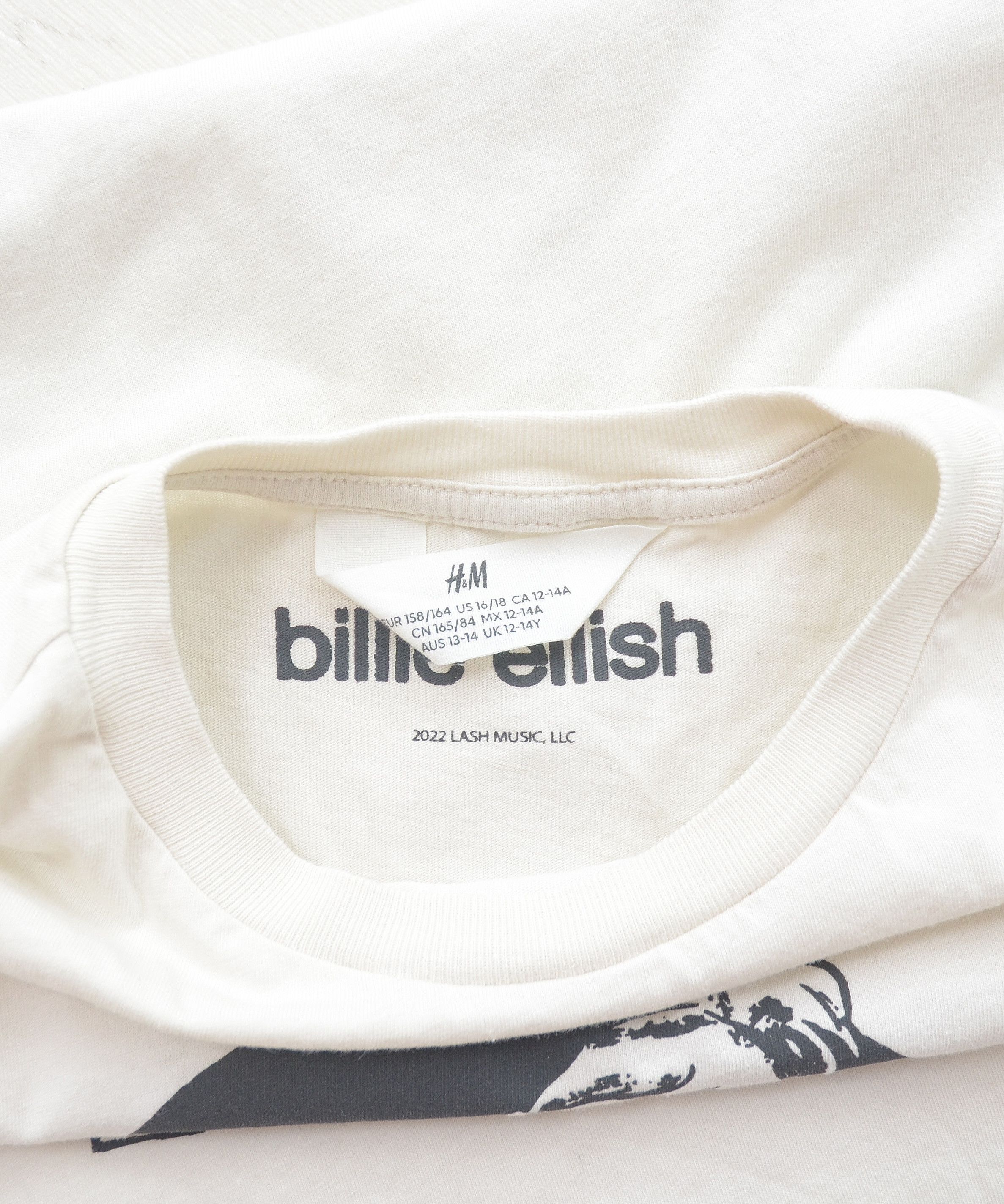 Band Tees × Billie Eilish Billie Eilish Print Bone white Tee Special Edition T-Shirt Size S / US 4 / IT 40 - 6 Thumbnail
