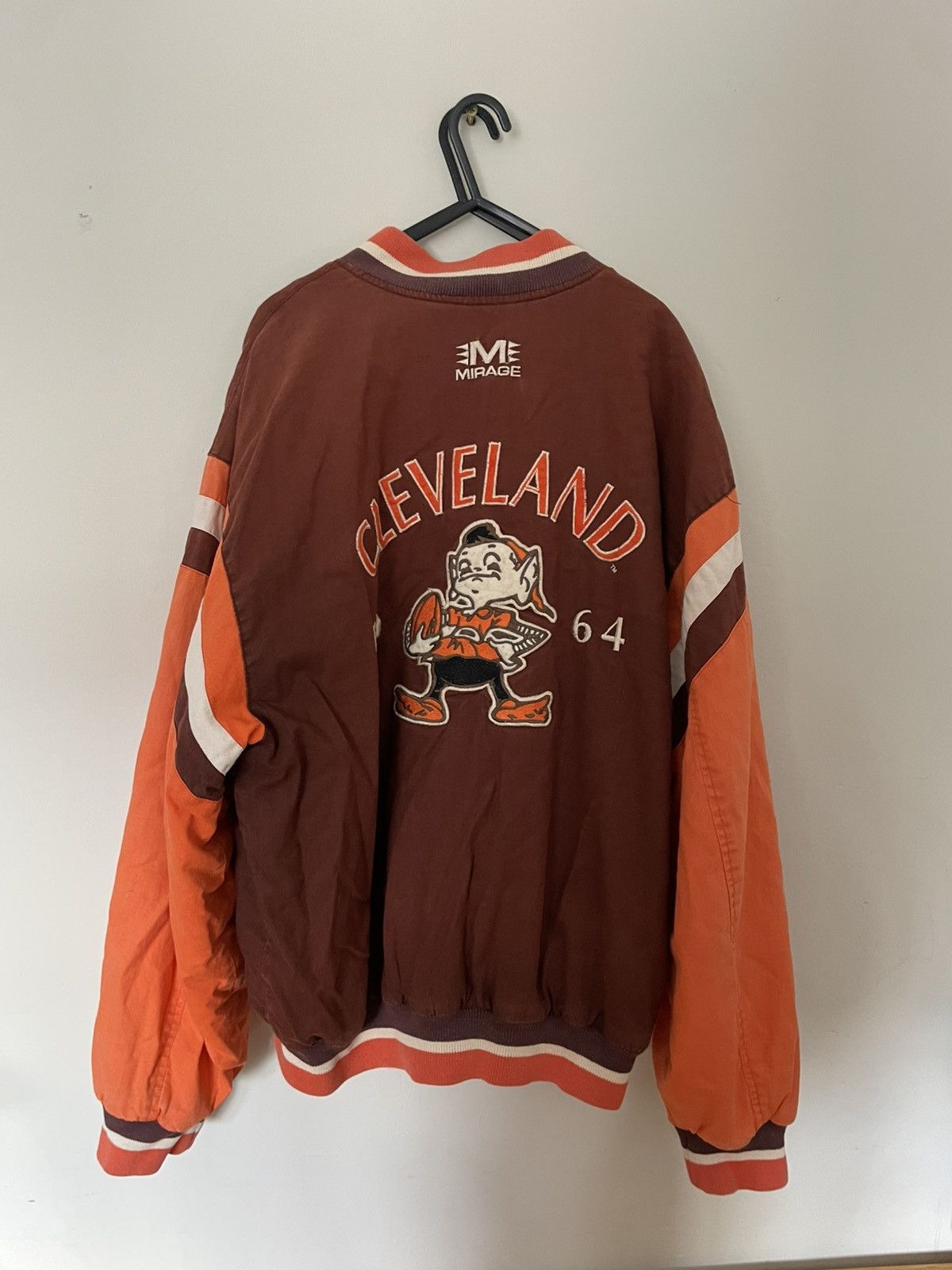 Mirage Cleveland browns - ‘mirage’ jacket - large Size US L / EU 52-54 / 3 - 4 Thumbnail