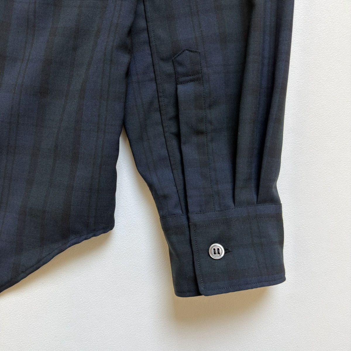 Comme des Garcons A/W 22 Over Dyed Tartan Check Shirt Size US M / EU 48-50 / 2 - 13 Thumbnail