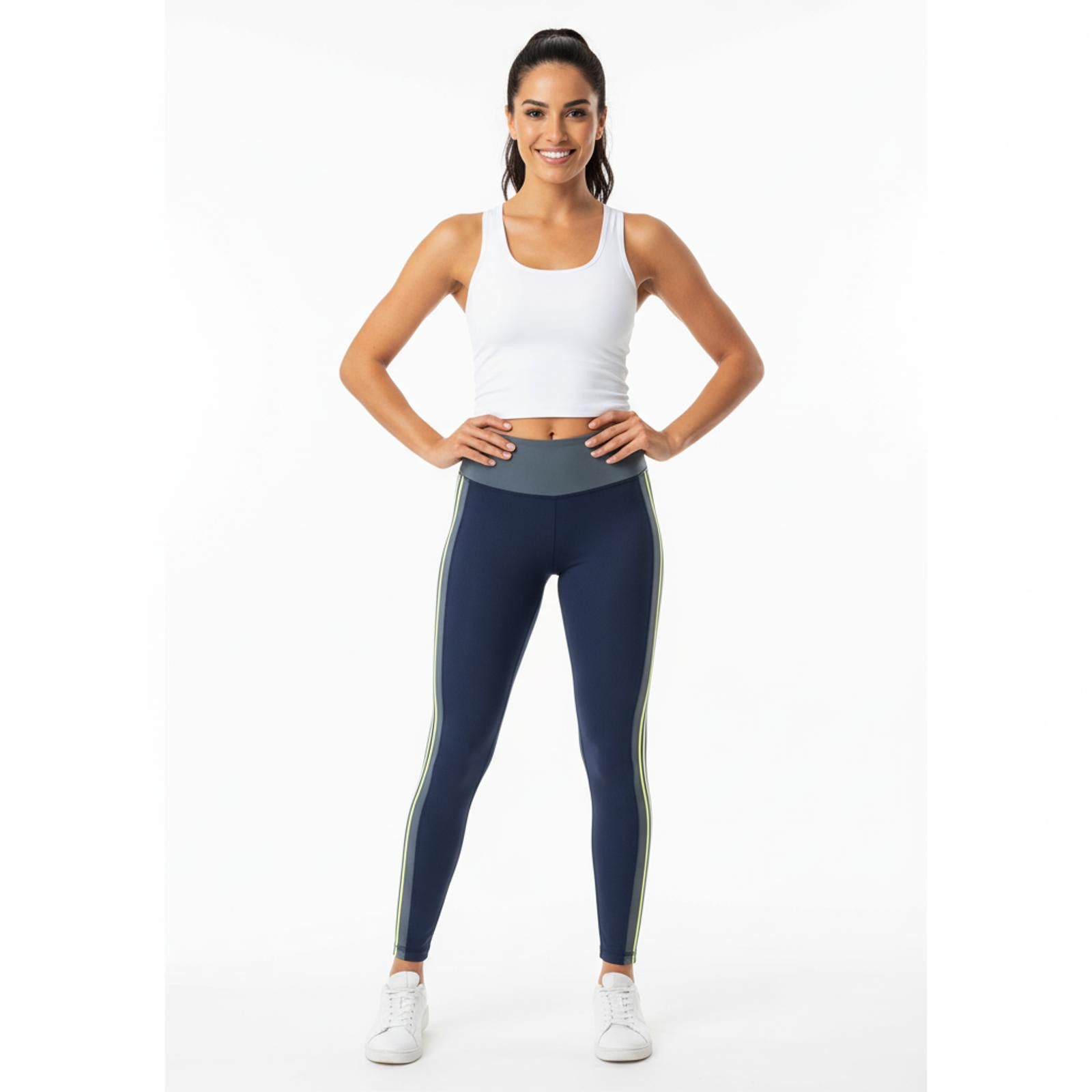 Avia Avia Women's Navy and Gray Activewear Leggings Size 32" / US 10 / IT 46 - 1 Thumbnail