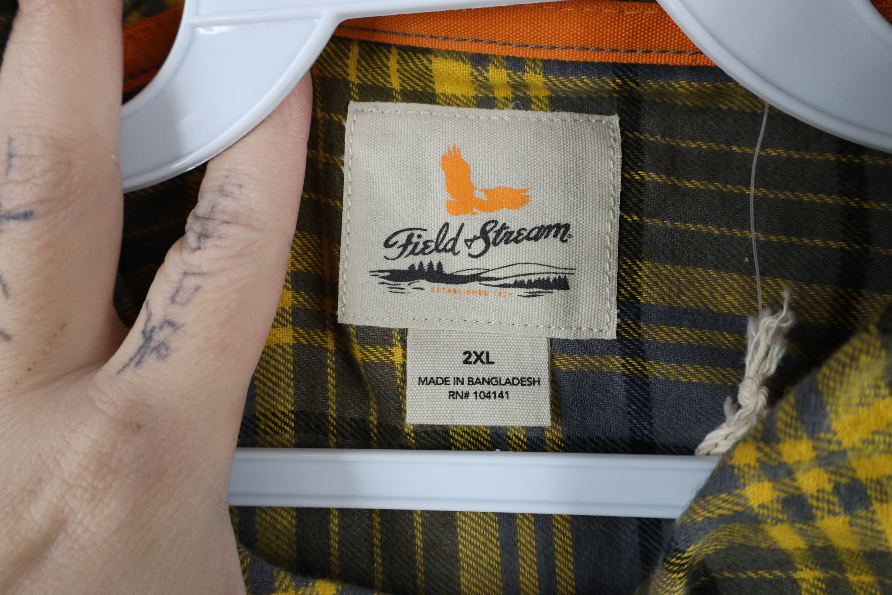 Vintage Deadstock Vintage Y2K Streetwear Button Down Shirt Plaid Size US XXL / EU 58 / 5 - 6 Thumbnail