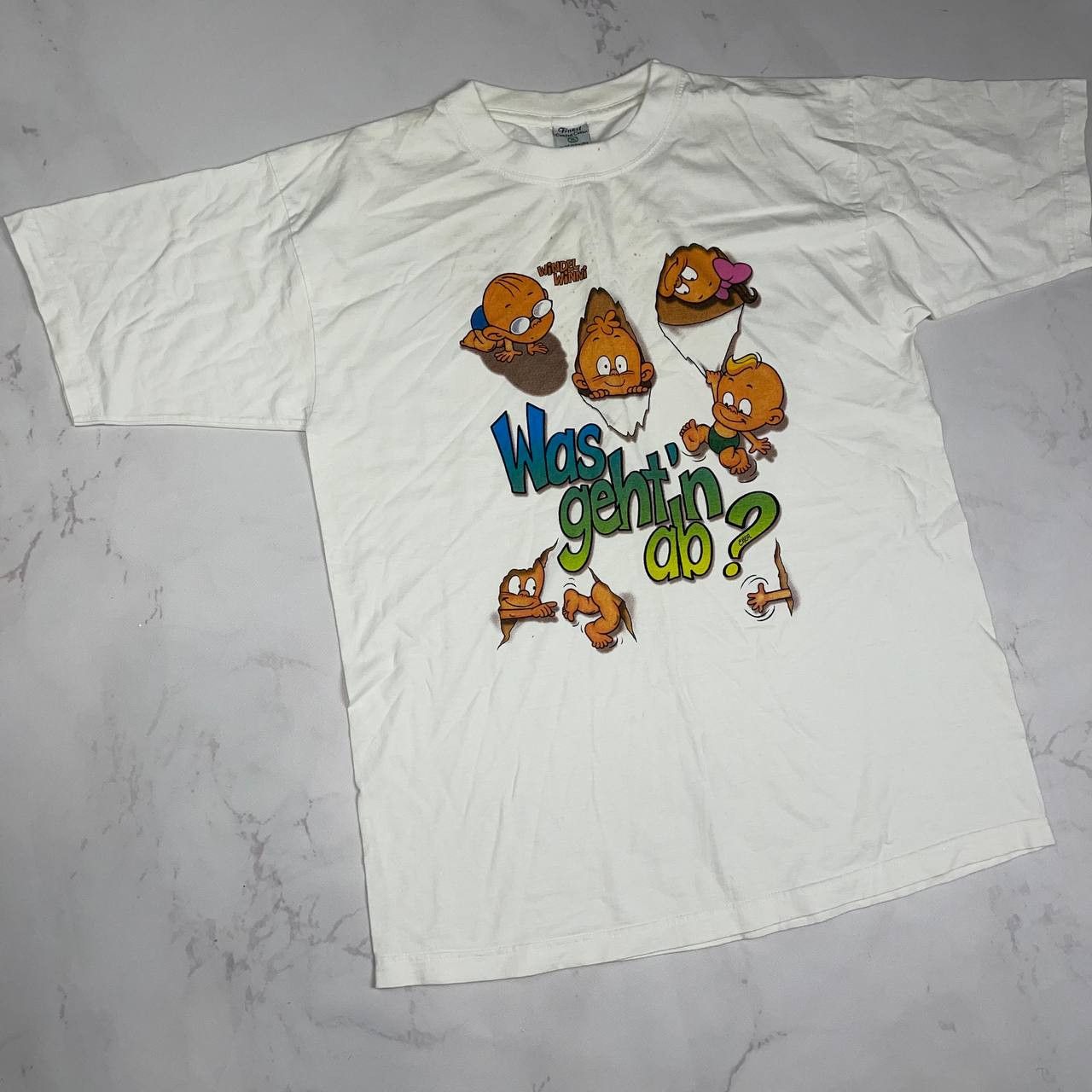 Vintage Vintage Vintage Windel Winni Was geht'n ad T-Shirt size XL Size US XL / EU 56 / 4 - 2 Thumbnail