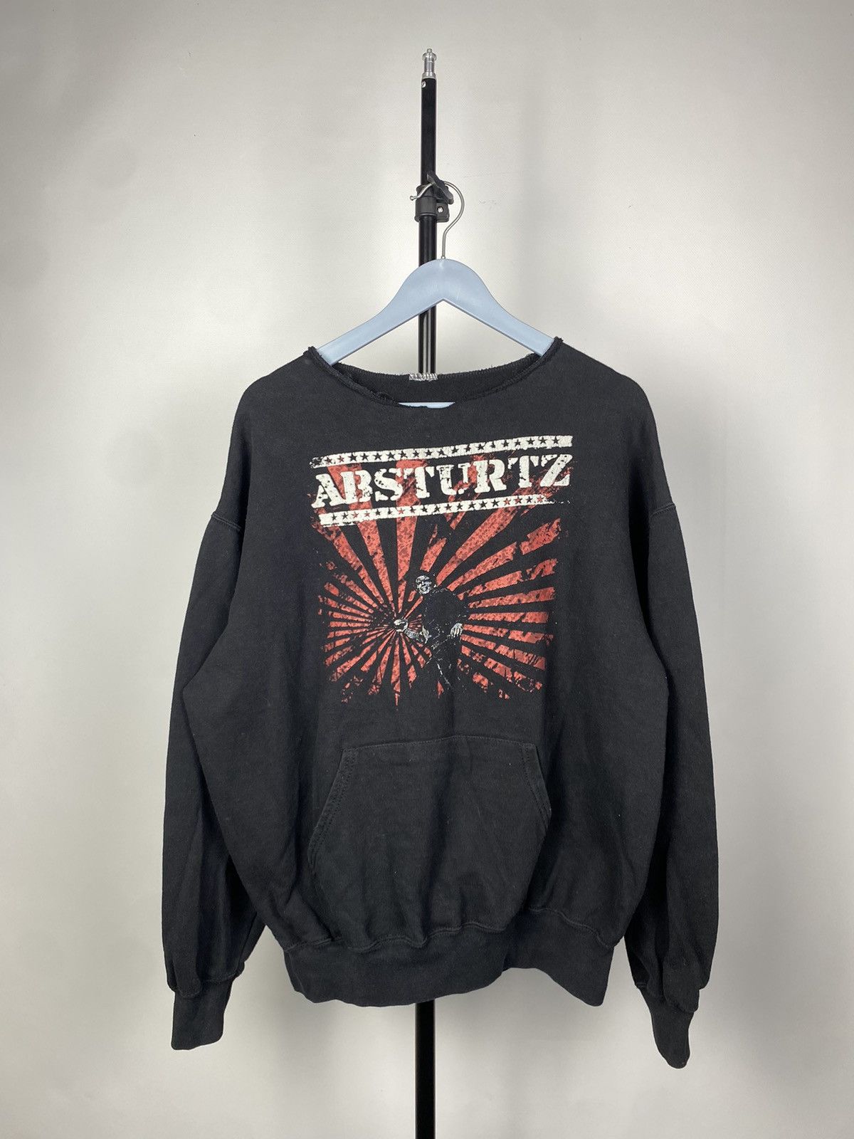 Band Tees × Vintage Vintage 00s Punk ABSTURTZ - Alles Wird Gut Band Faded Black Size US M / EU 48-50 / 2 - 1 Thumbnail