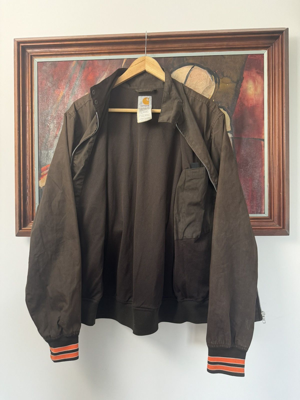 Carhartt Carhartt Jacket Basic Hype Skate Rare Brown Color Orange Size US M / EU 48-50 / 2 - 2 Thumbnail