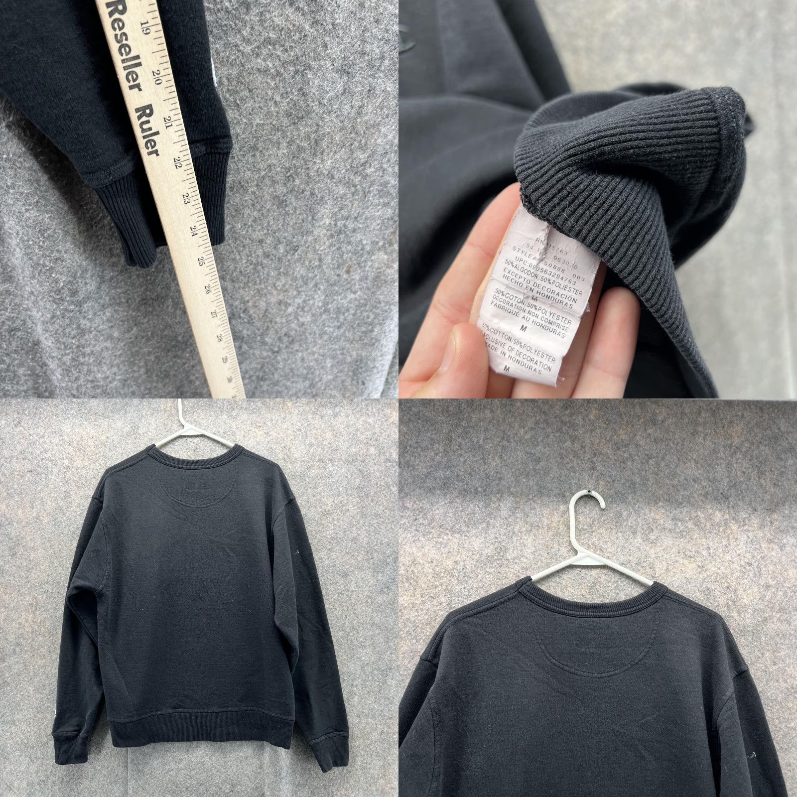 Champion VINTAGE Champion Sweater Men Medium Black Sweatshirt Pullover Crewneck Fleece Logo All Seasons Size US M / EU 48-50 / 2 - 8 Thumbnail