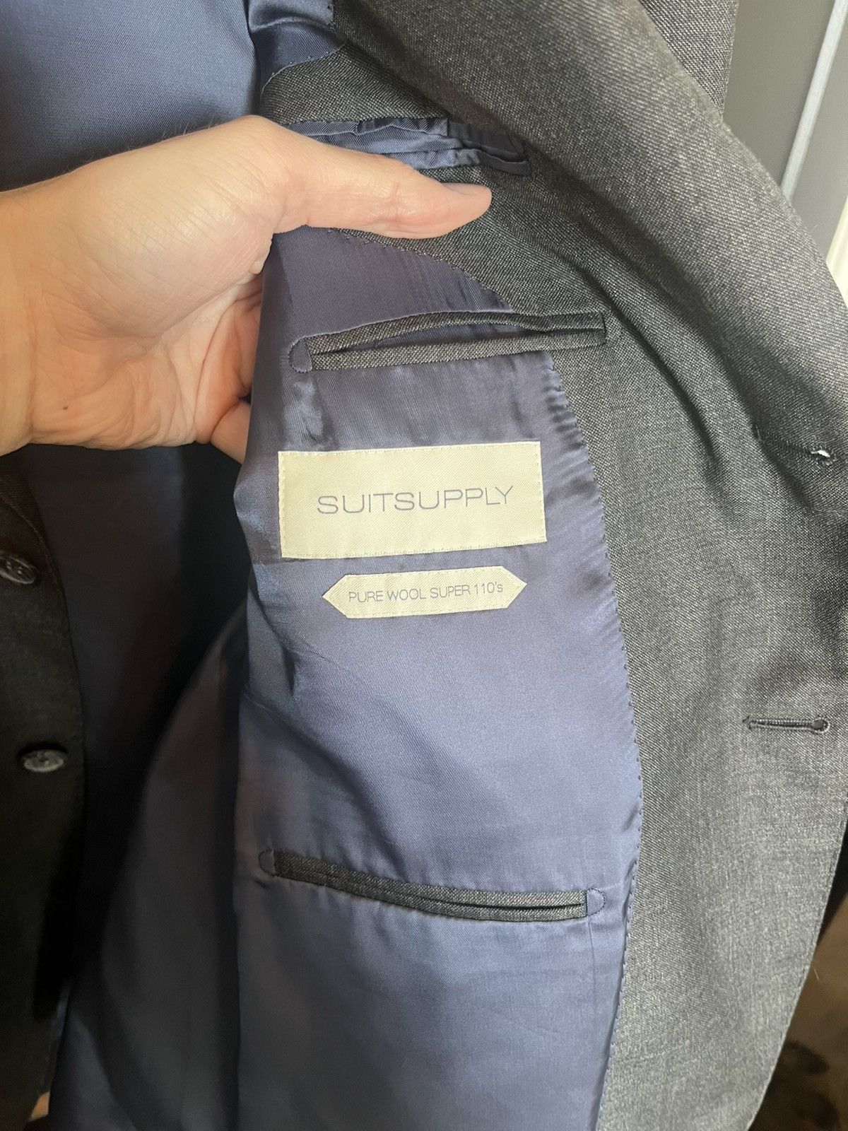 Suitsupply Lazio Blazer Gray VBC 40S Size 40S - 3 Thumbnail