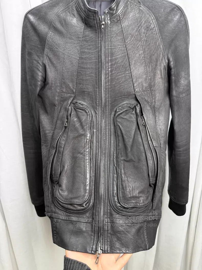 Julius Julius Leather jacket with three-dimensional pockets| Size S / US 4 / IT 40 - 6 Thumbnail