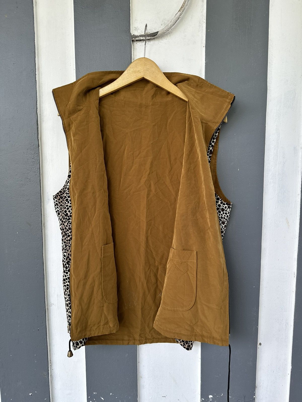 If Six Was Nine × Japanese Brand × Le Grande Bleu (L.G.B.) CRAZY LEOPARD VEST REVERSIBLE CRAZY FASHION LGB STYLED Size US L / EU 52-54 / 3 - 4 Thumbnail