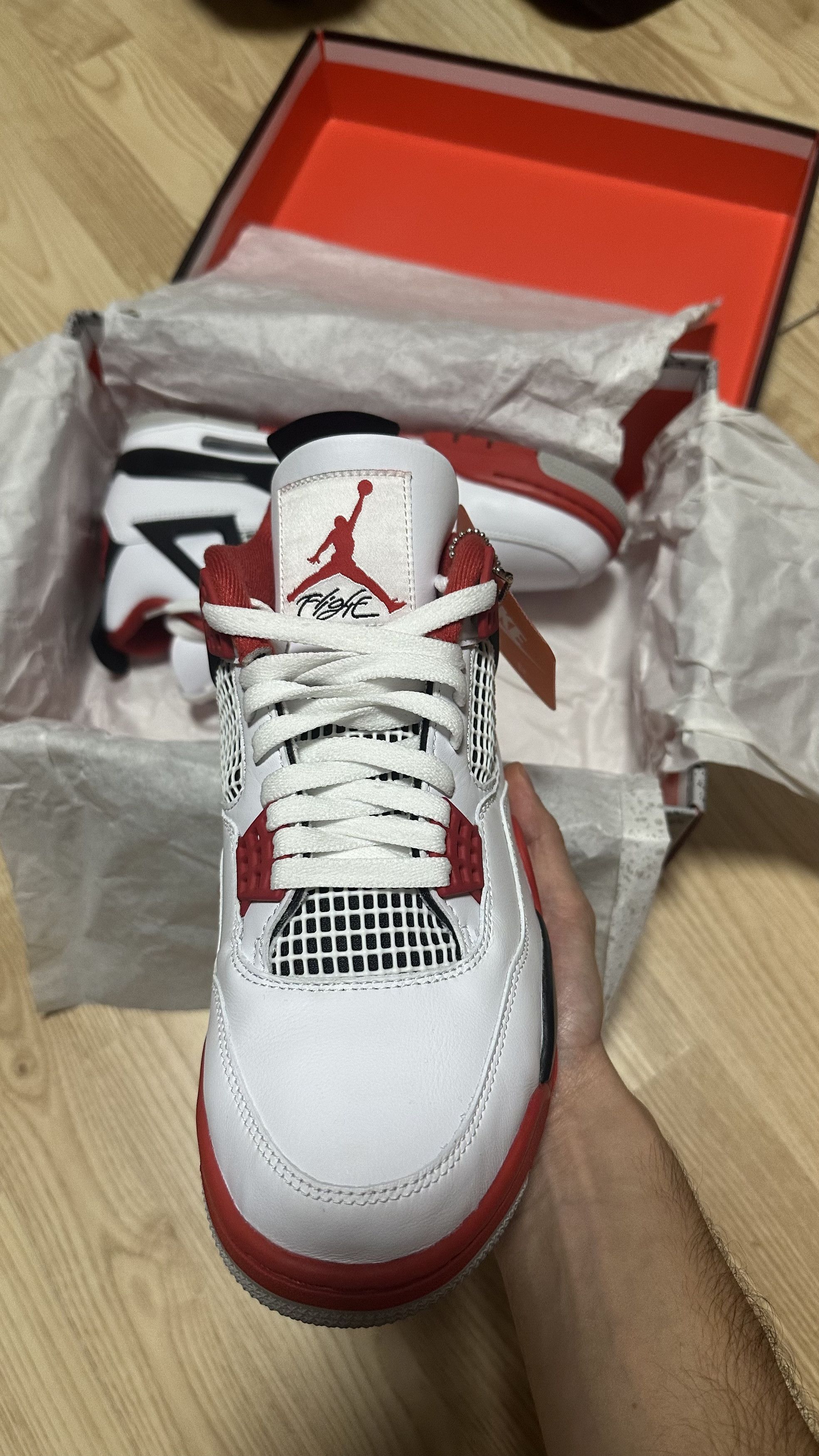 Jordan Brand Nike Air Jordan 4 Retro - Fire Red (2020) Size US 9.5 / EU 42-43 - 2 Thumbnail