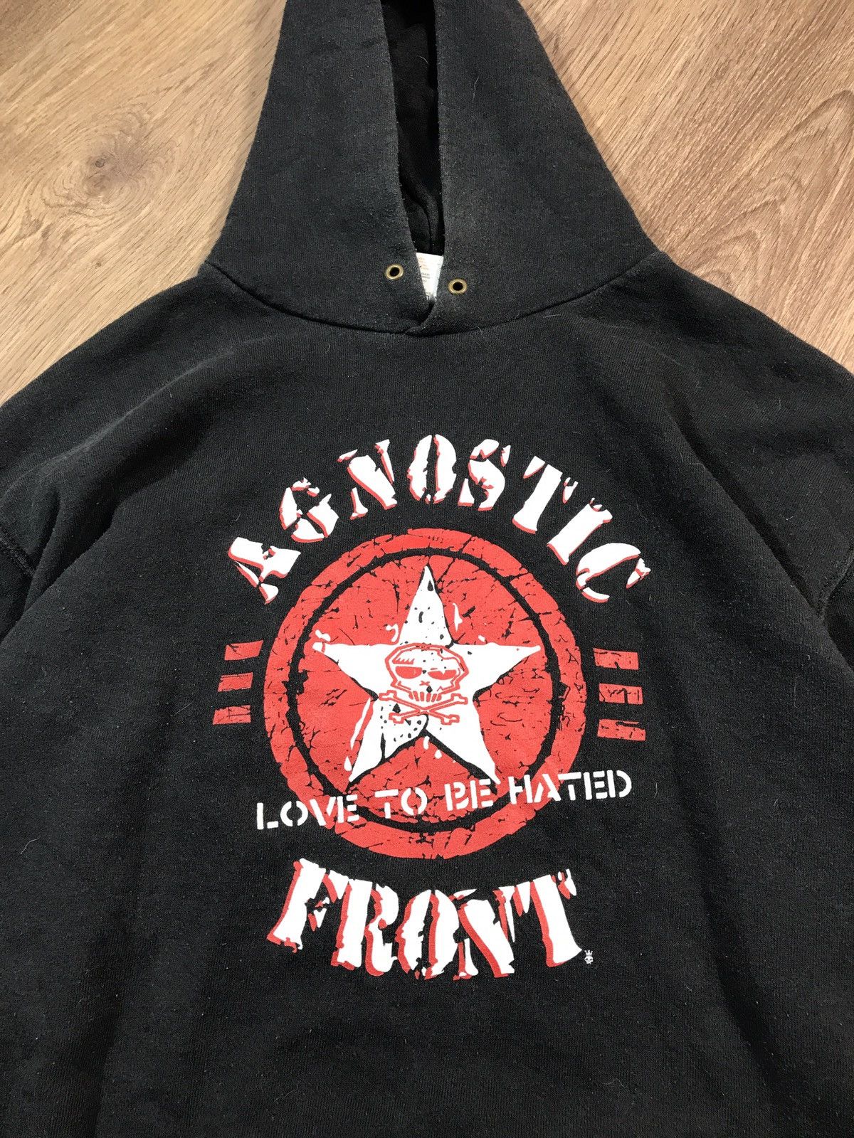 Band Tees × Vintage Agnostic Front Vintage Rare Hoodie Size US XL / EU 56 / 4 - 4 Thumbnail