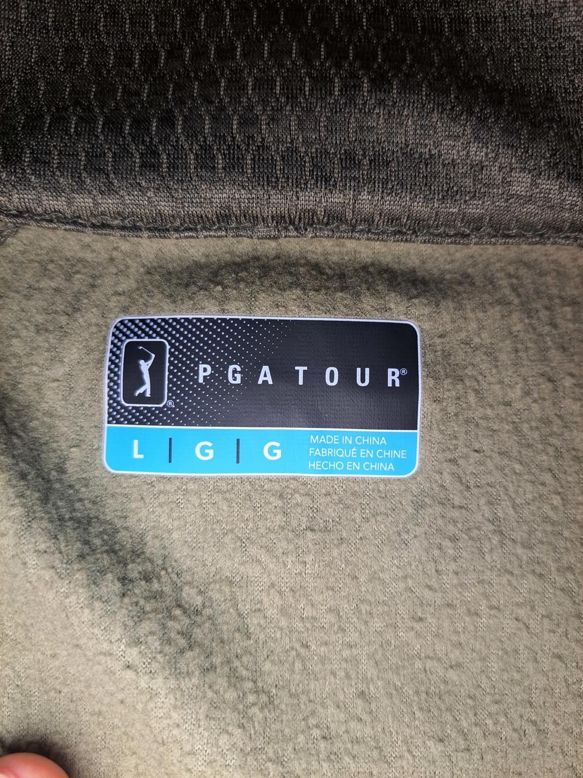 PGA Tour PGA Tour Golf Pullover Sweater Mens Large Green Quarter Zip Size US L / EU 52-54 / 3 - 2 Thumbnail