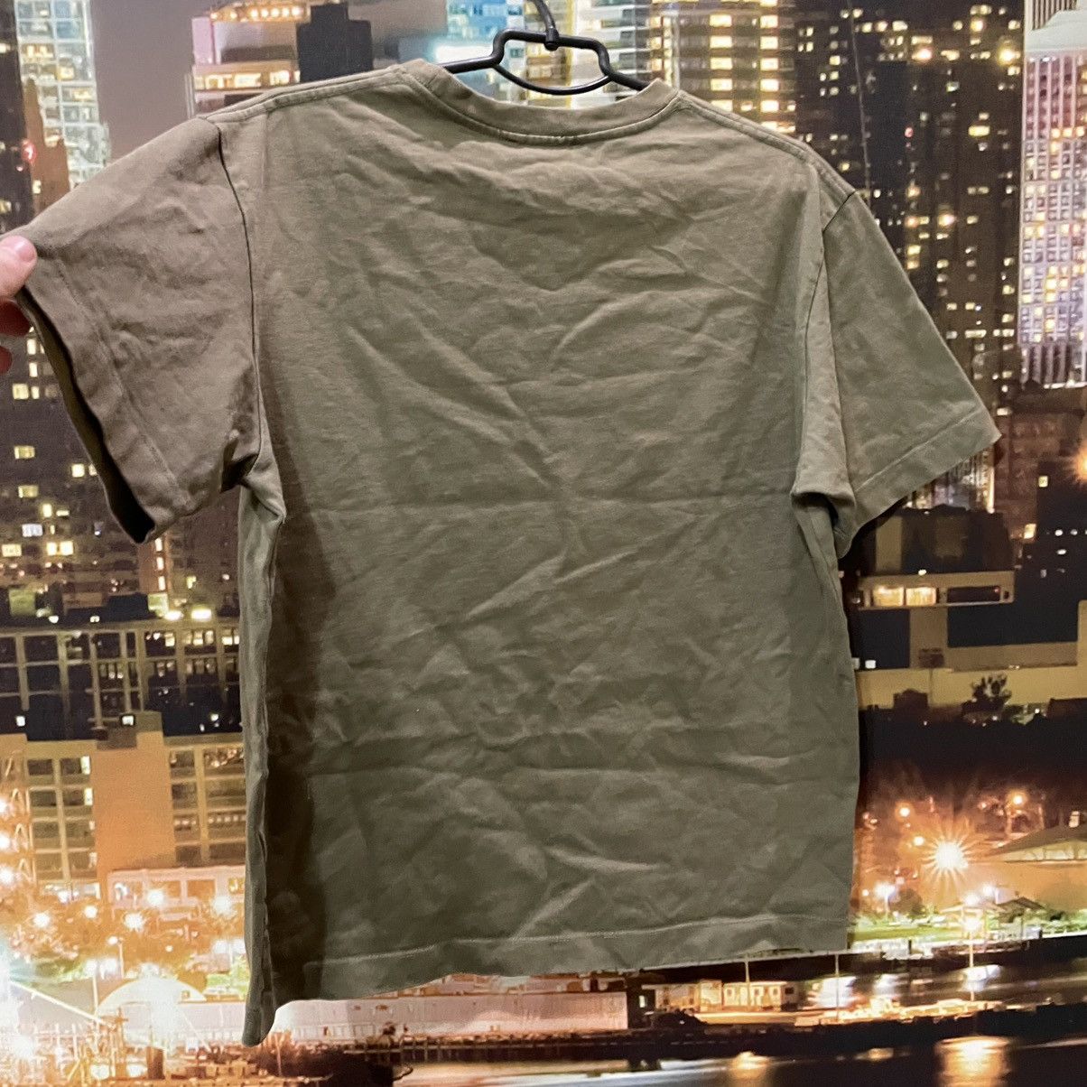 Vintage Vintage 90s Graphic Tee Faded Olive Grunge Streetwear Slim L Size US L / EU 52-54 / 3 - 7 Thumbnail