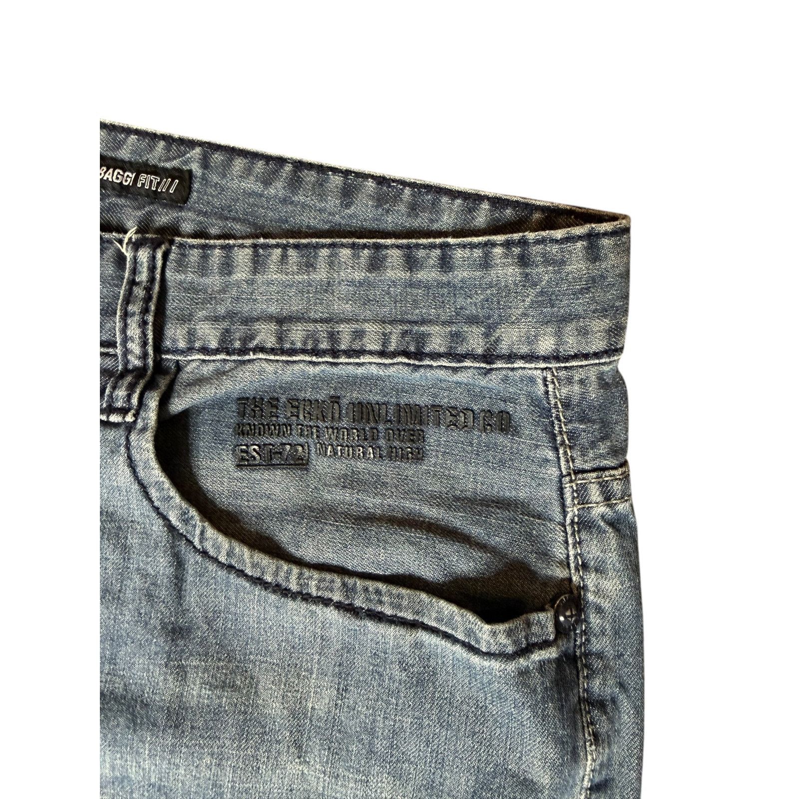 Ecko Unltd. × Vintage Vintage Y2k Ecko Unltd Baggy Denim Jeans Size 38x30 Size US 38 / EU 54 - 5 Thumbnail
