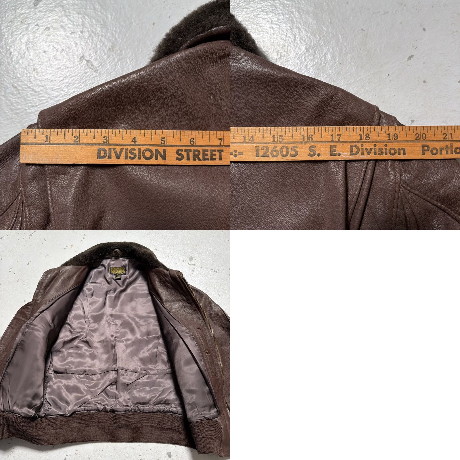 Vintage Vintage Willis & Geiger Goatskin Leather G-1 Flight Military Jacket Made USA 44 - Regular Size US S / EU 44-46 / 1 - 9 Thumbnail