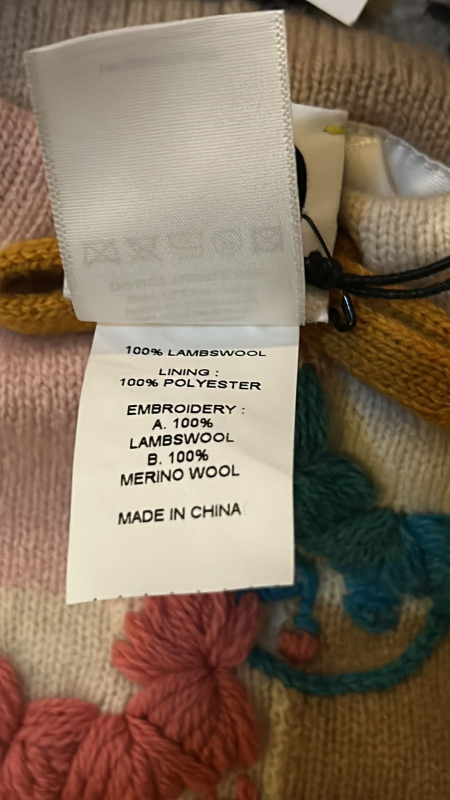 Yan Yan Knits YanYan Checked Pouch in Strawberry Lambswool Size ONE SIZE - 5 Thumbnail