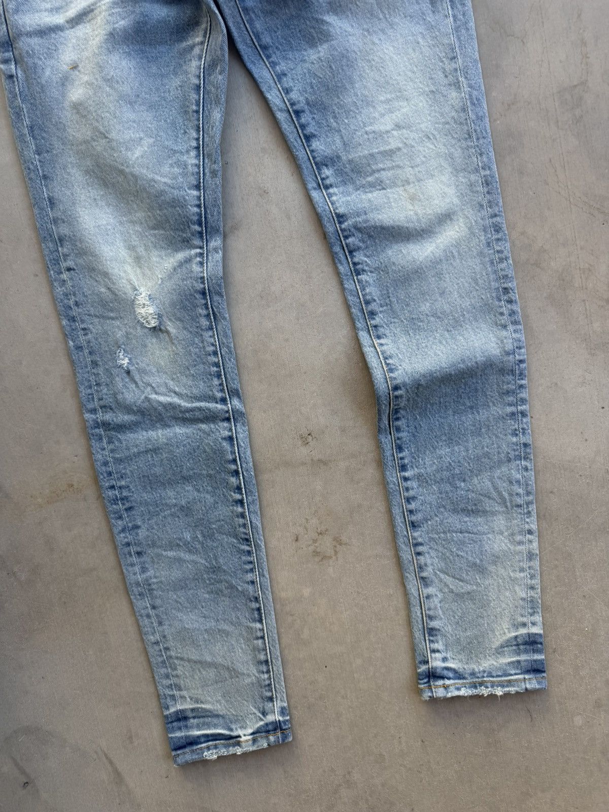 Purple Brand Purple Brand P001 Skinny Basalt Jeans Light Indigo 28 Waist Size US 28 / EU 44 - 5 Thumbnail