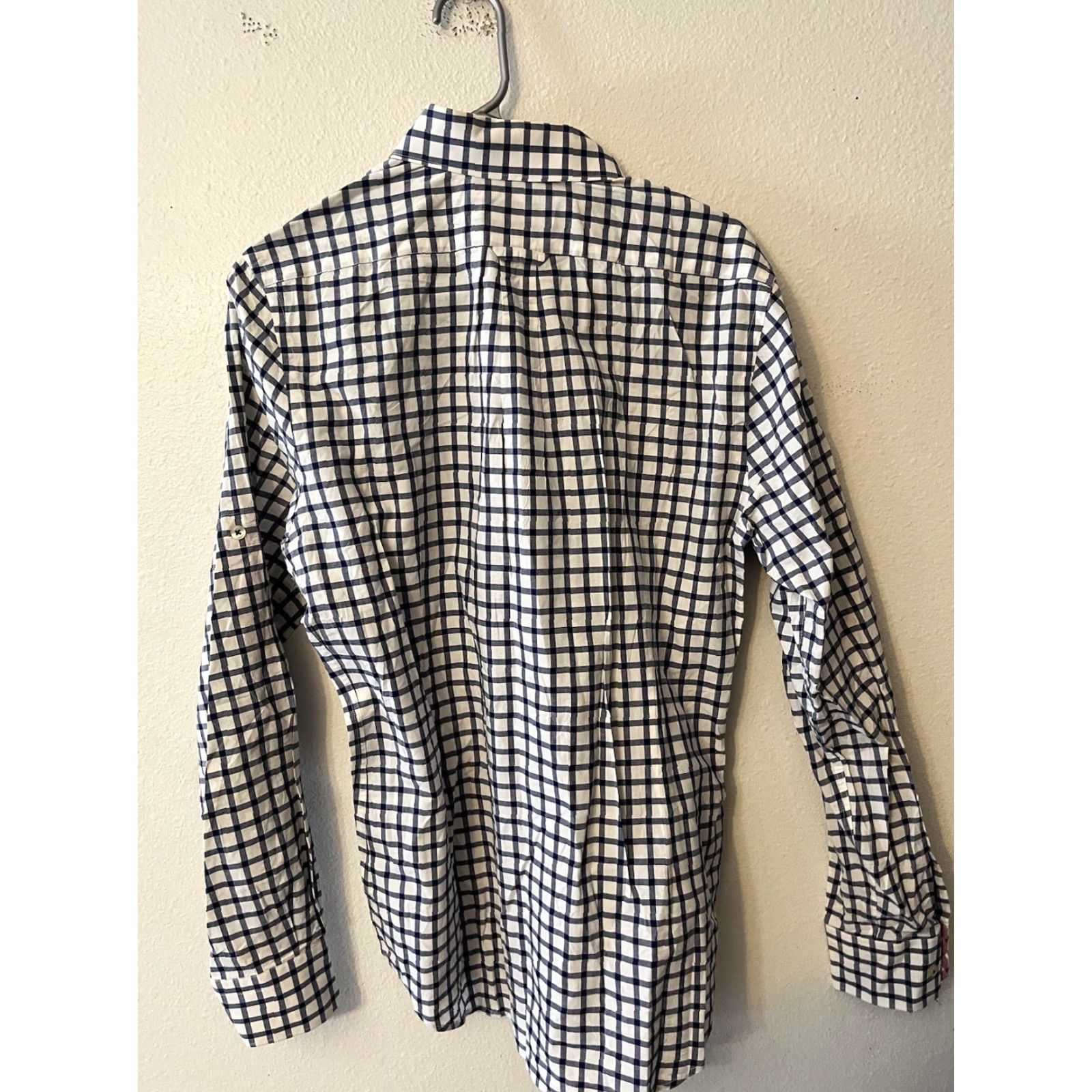 Express VINTAGE Express Slim Fit Button Down Shirt Men M Long Sleeve Cotton Blue Plaid Modern Mens Size US M / EU 48-50 / 2 - 3 Thumbnail
