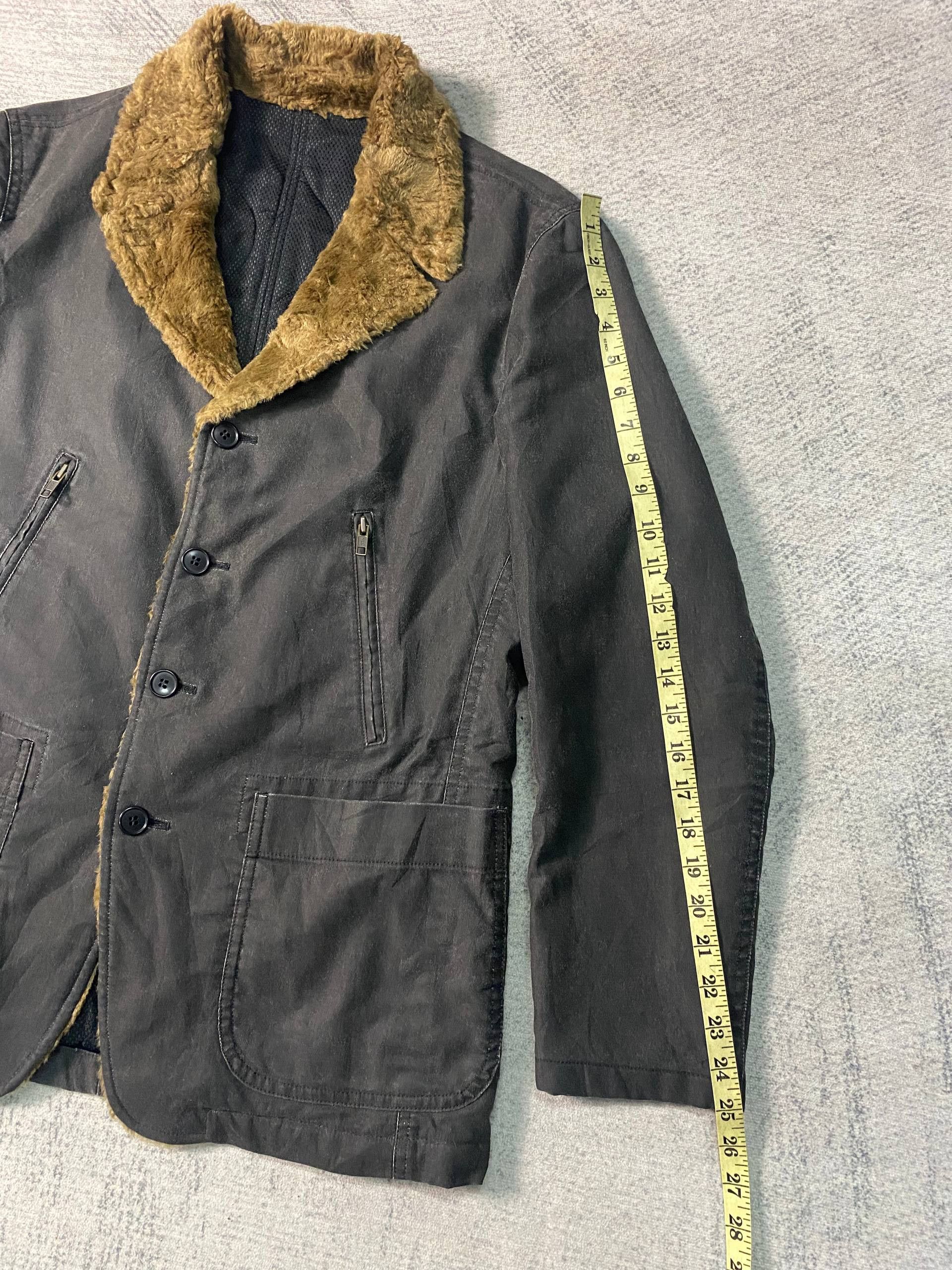 Patrick Cox Patrick Cox Faux Fur Cotton Waxed Feel Padded Lined Jacket Size US M / EU 48-50 / 2 - 12 Thumbnail
