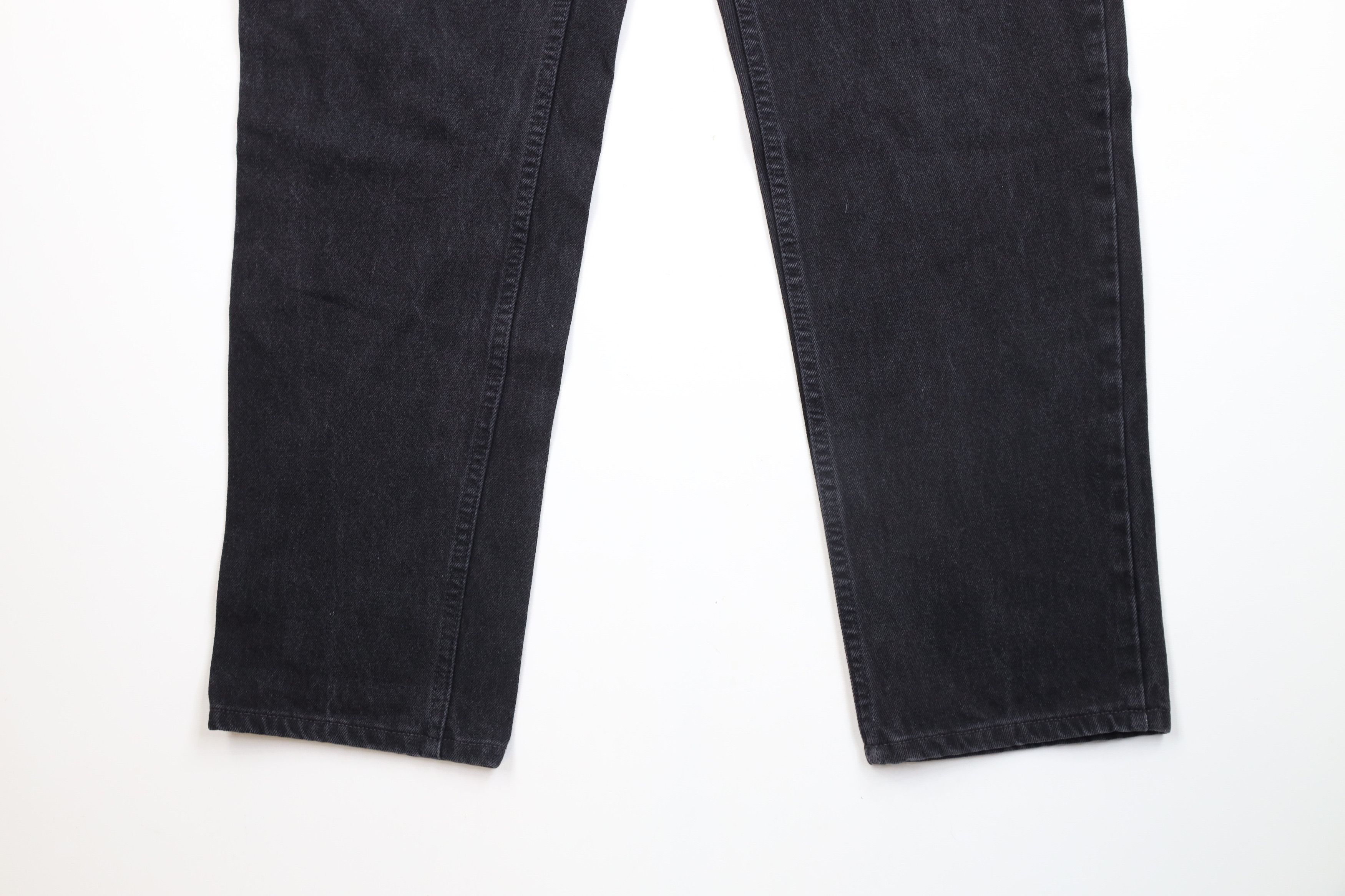 Lands' End × Vintage Vintage 90s Lands End Tapered Leg Denim Jeans Black USA Size US 34 / EU 50 - 4 Thumbnail