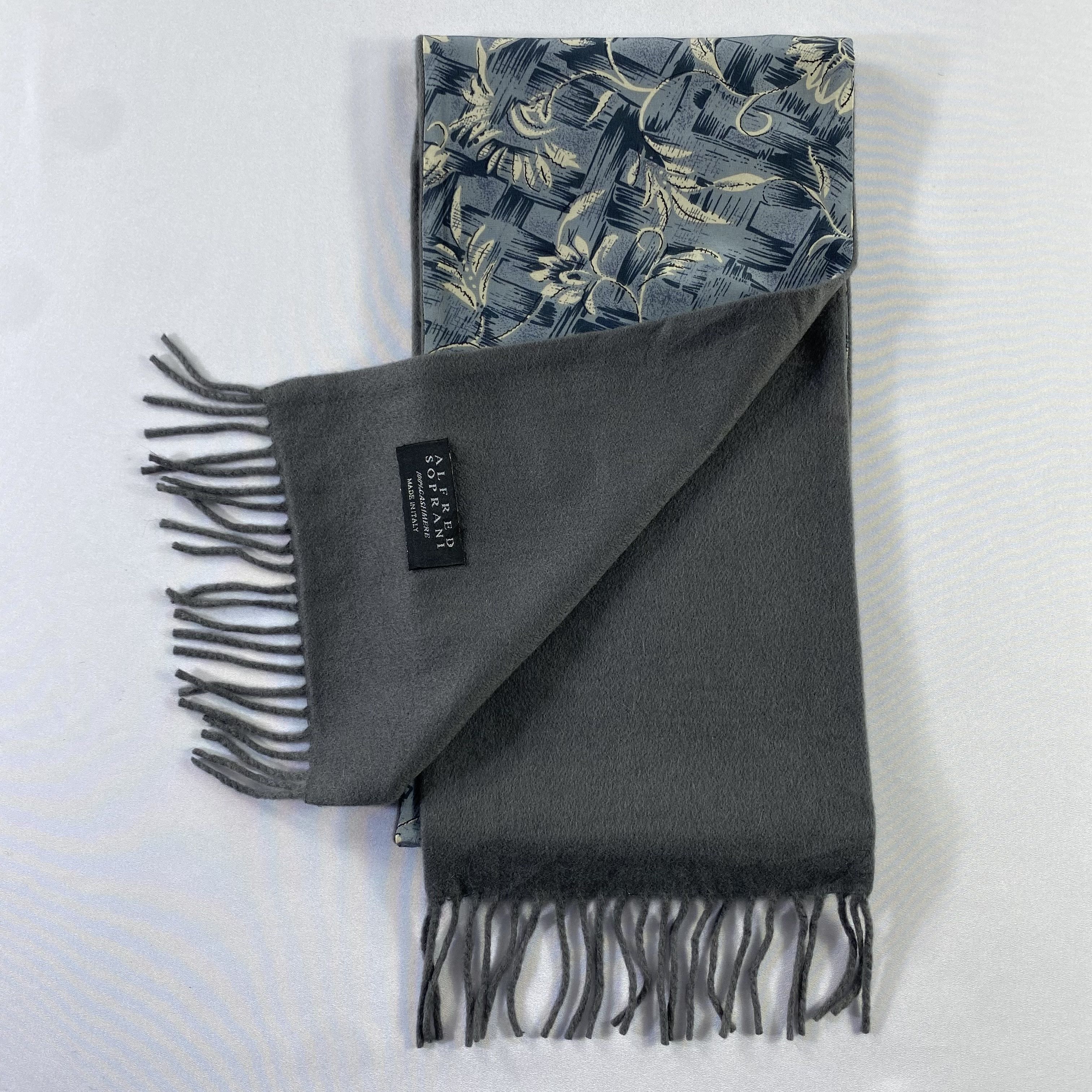 Designer Alfred Soprani Flora Scarf Neck Wrap Cashmere Muffler Size ONE SIZE - 4 Thumbnail