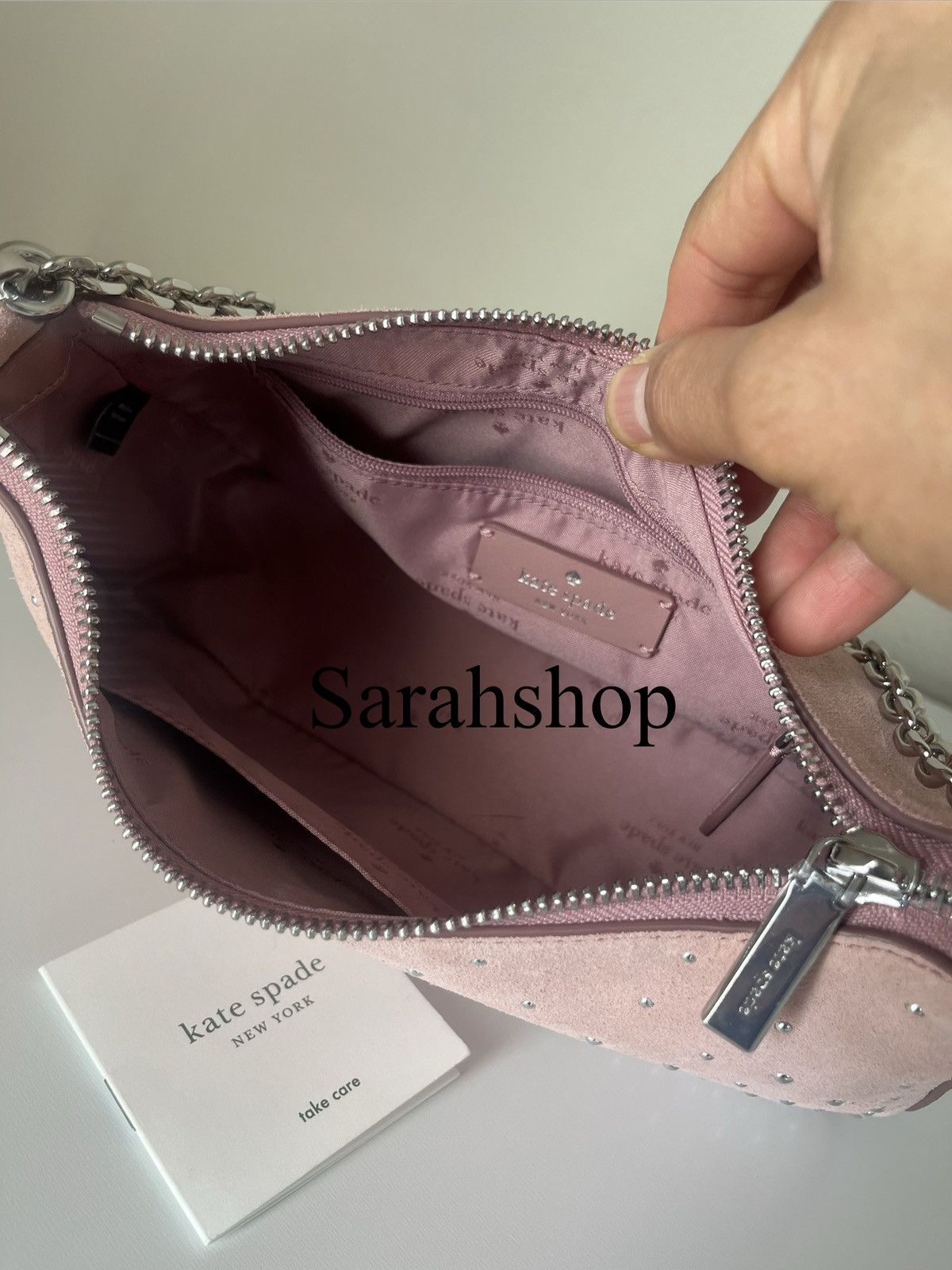 Kate Spade Kate Spade Margot Studded Suede Shoulder Bag Size ONE SIZE - 11 Thumbnail