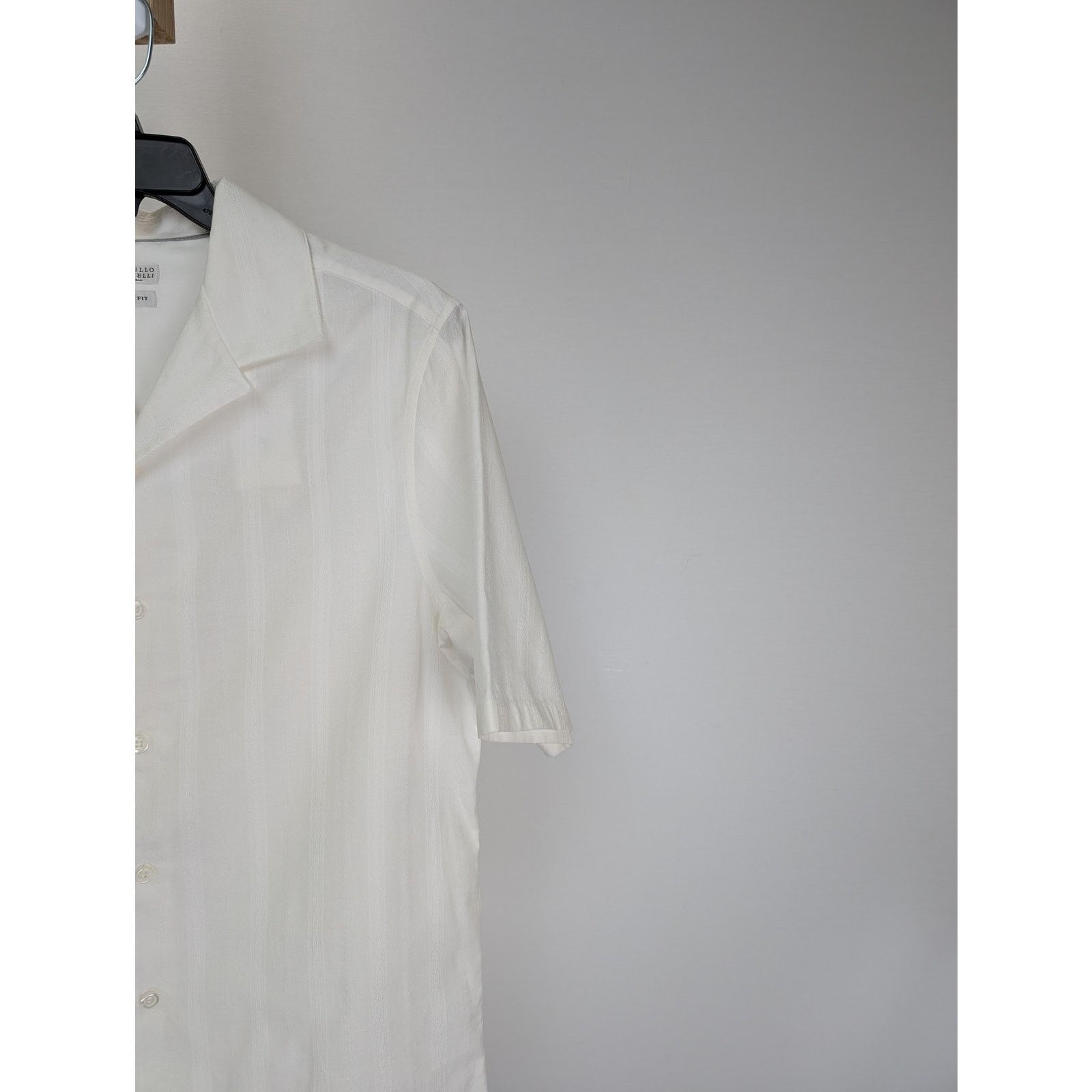 Brunello Cucinelli o1rshd1 Half Sleeve Button up Shirt in White Size US S / EU 44-46 / 1 - 3 Thumbnail